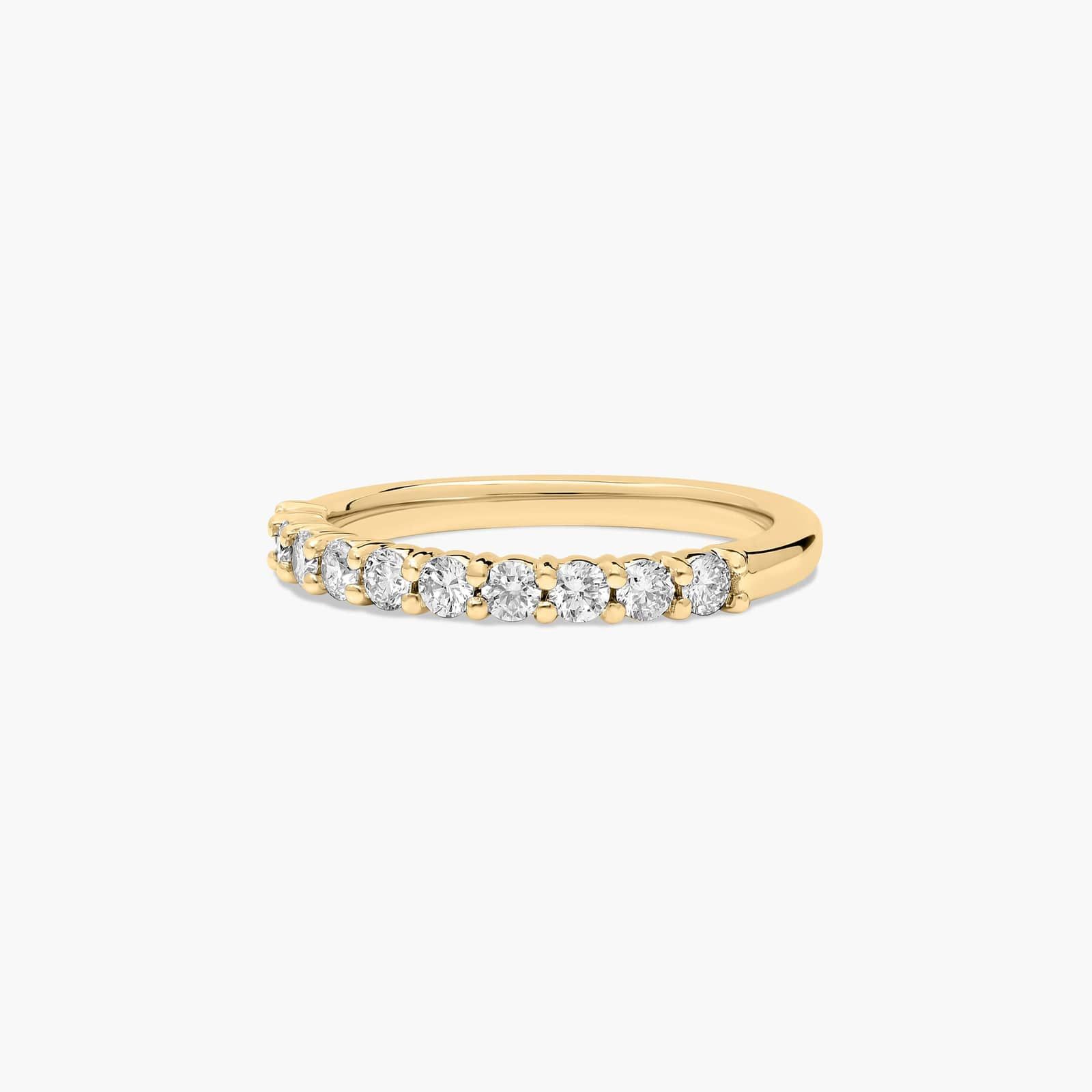 Prong Set Wedding Ring With 0.3 CTW Lab-Grown Diamonds In 14K Yellow Gold (2.00mm) By James Allen