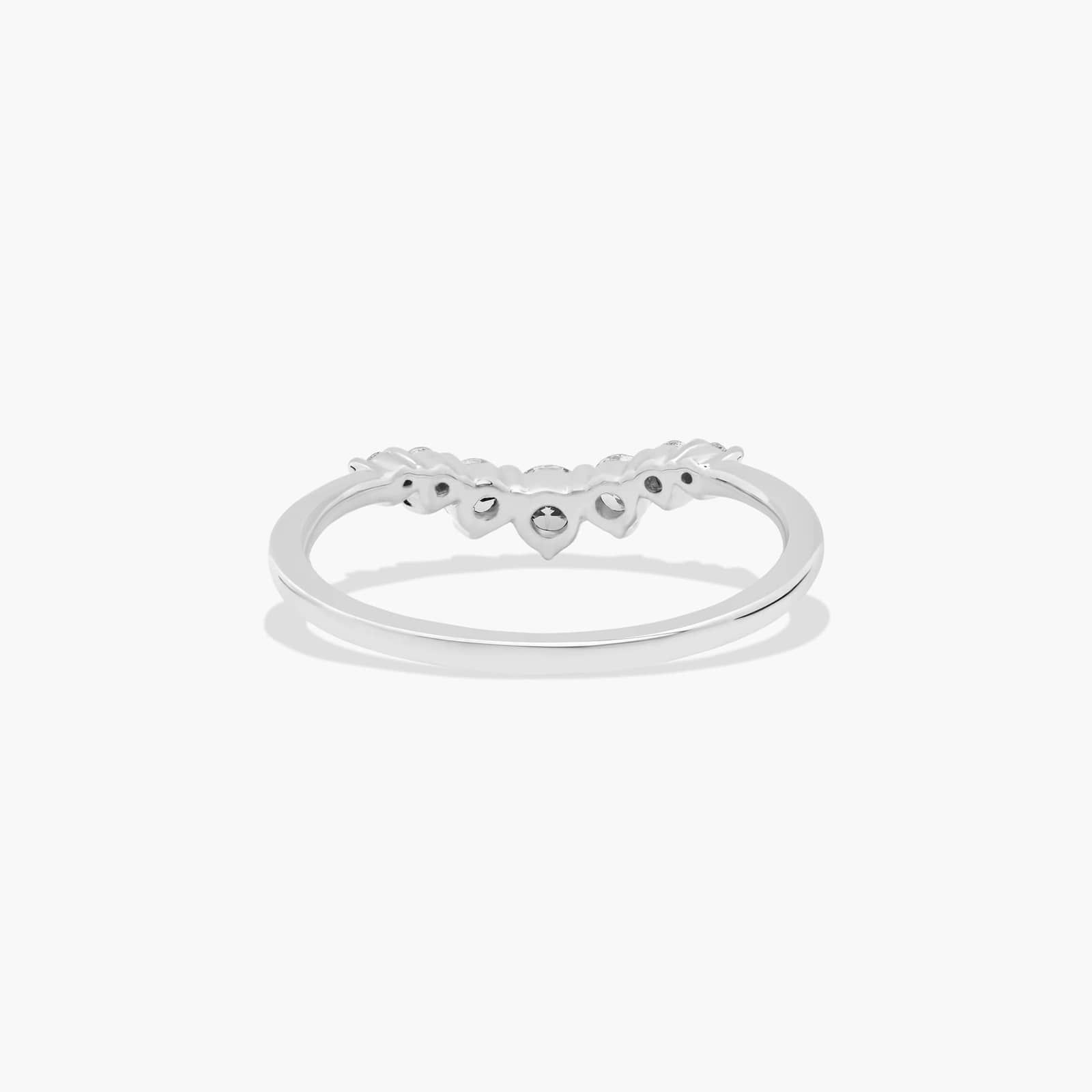Graduated Tiara Wedding Ring With Round Diamonds In Platinum (1.50mm) By James Allen