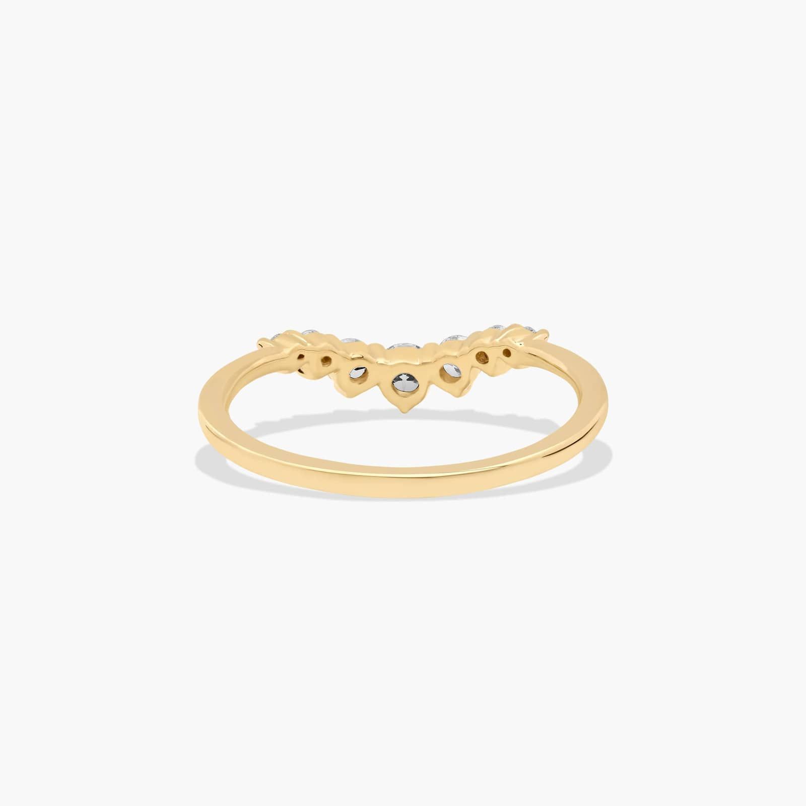 Graduated Tiara Wedding Ring With Round Lab-Grown Diamonds In 18K Yellow Gold (1.50mm) By James Allen