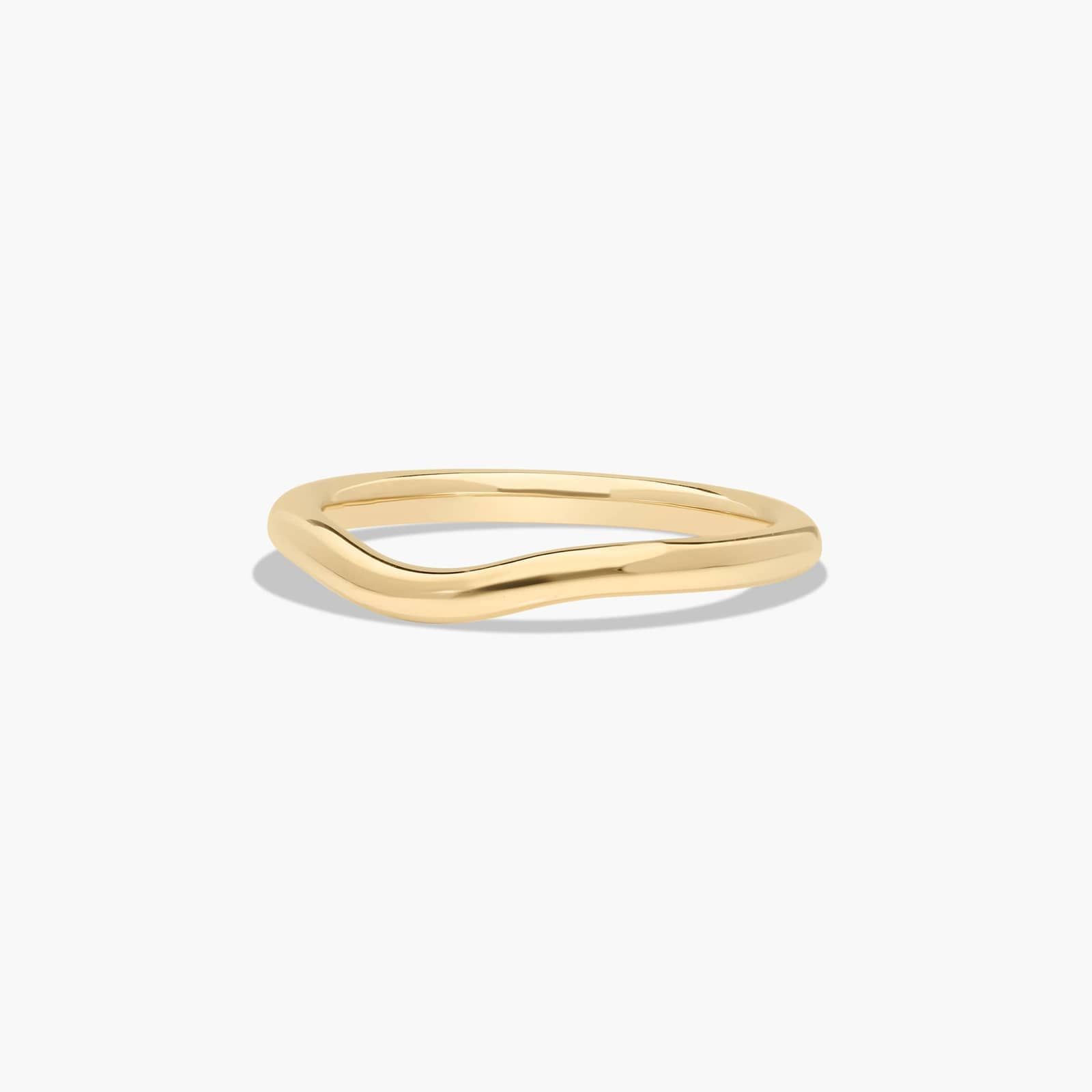 Curved Wedding Ring In 14K Yellow Gold (2.00mm) By James Allen