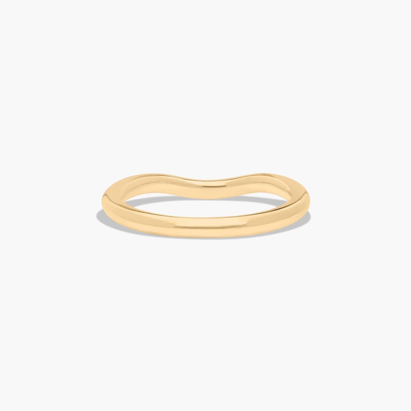 Curved Wedding Ring In 14K Yellow Gold (2.00mm) By James Allen