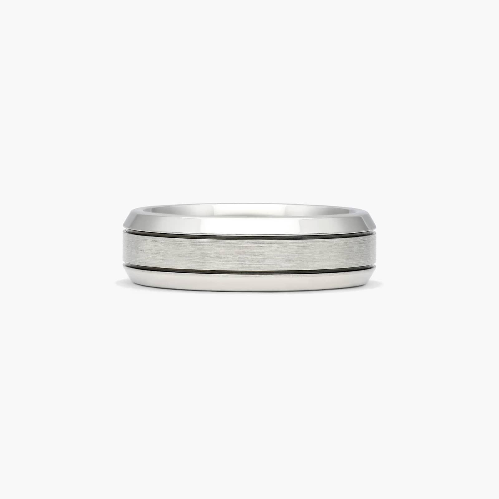 Chrome Comfort Fit Satin Finish Men's Wedding Band In Cobalt (7.00mm) By James Allen