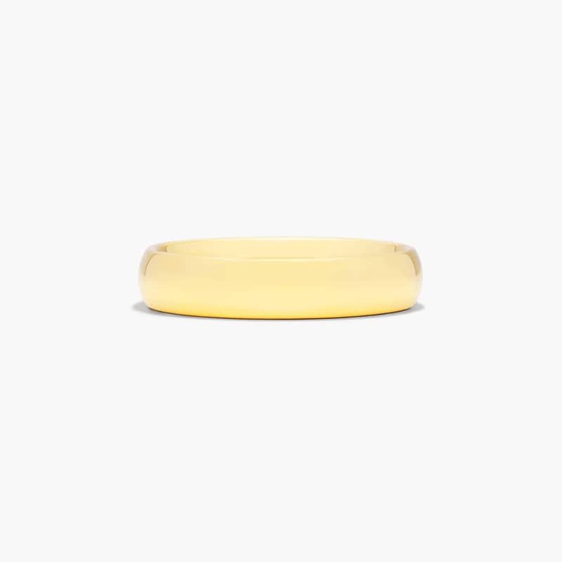 Comfort Fit Slightly Domed  Wedding Band In 14K Yellow Gold (5.00mm) By James Allen