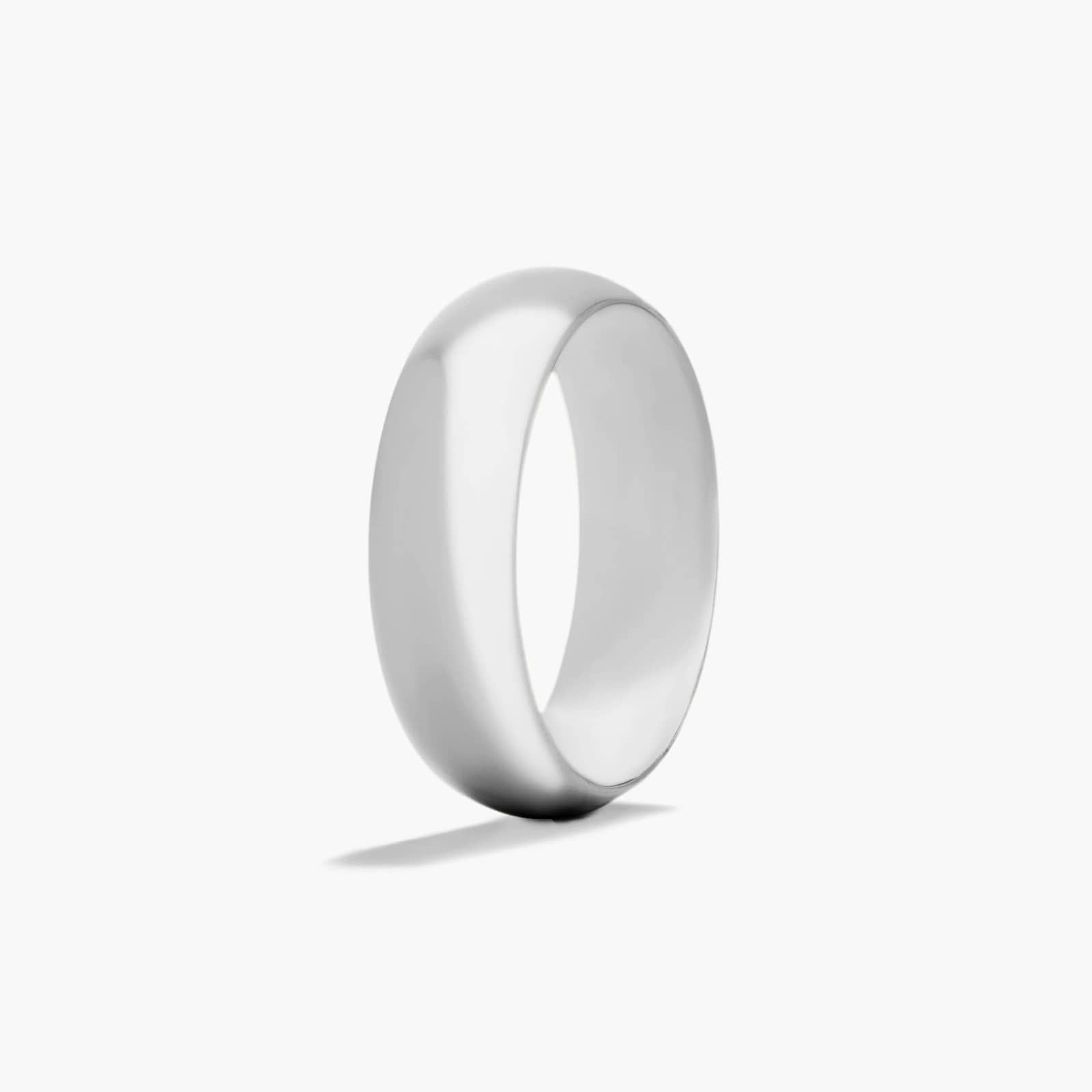 Comfort Fit Slightly Domed  Wedding Band In Platinum (7.00mm) By James Allen