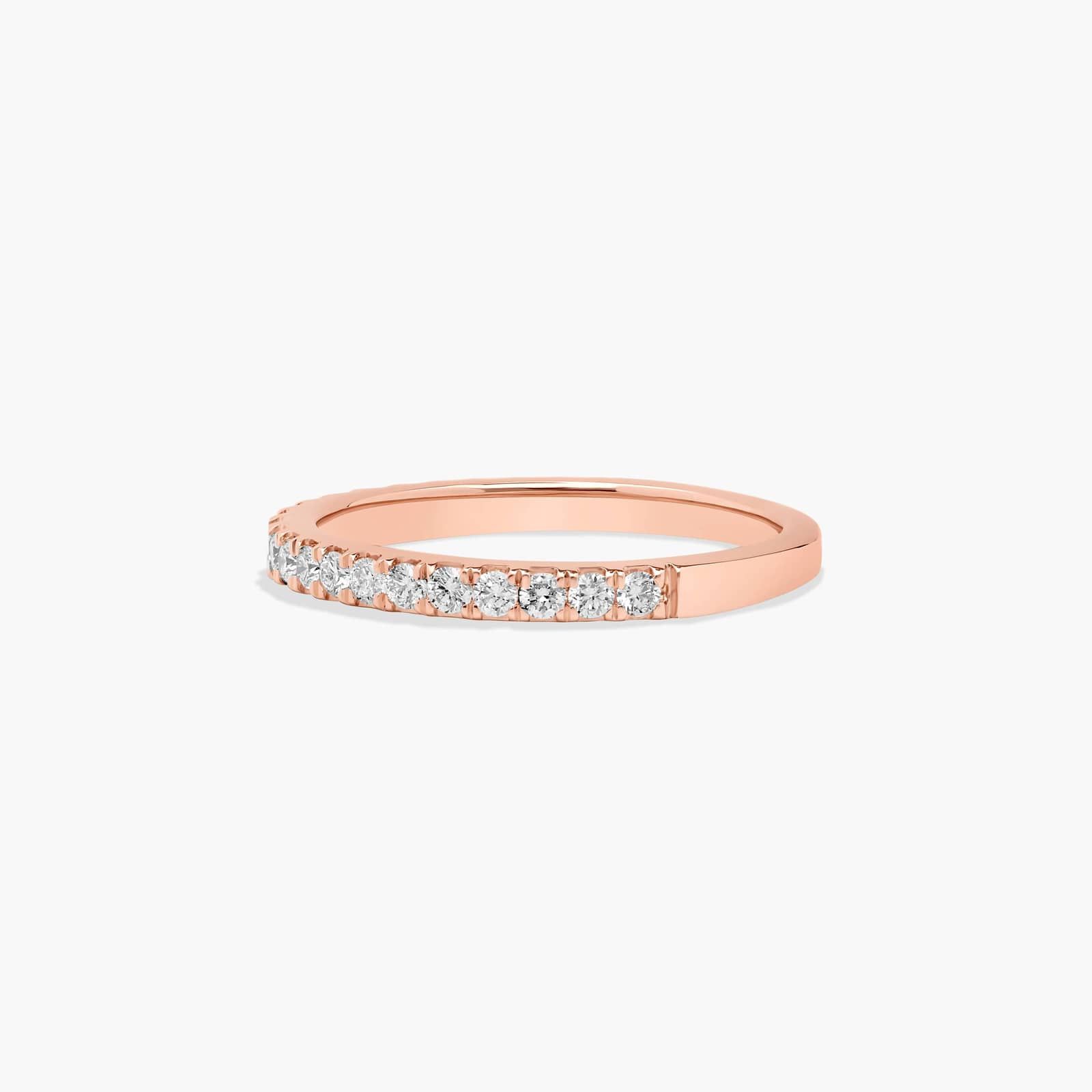 Common Prong Wedding Ring With 0.37 CTW Diamonds In 14K Rose Gold (1.50mm) By James Allen