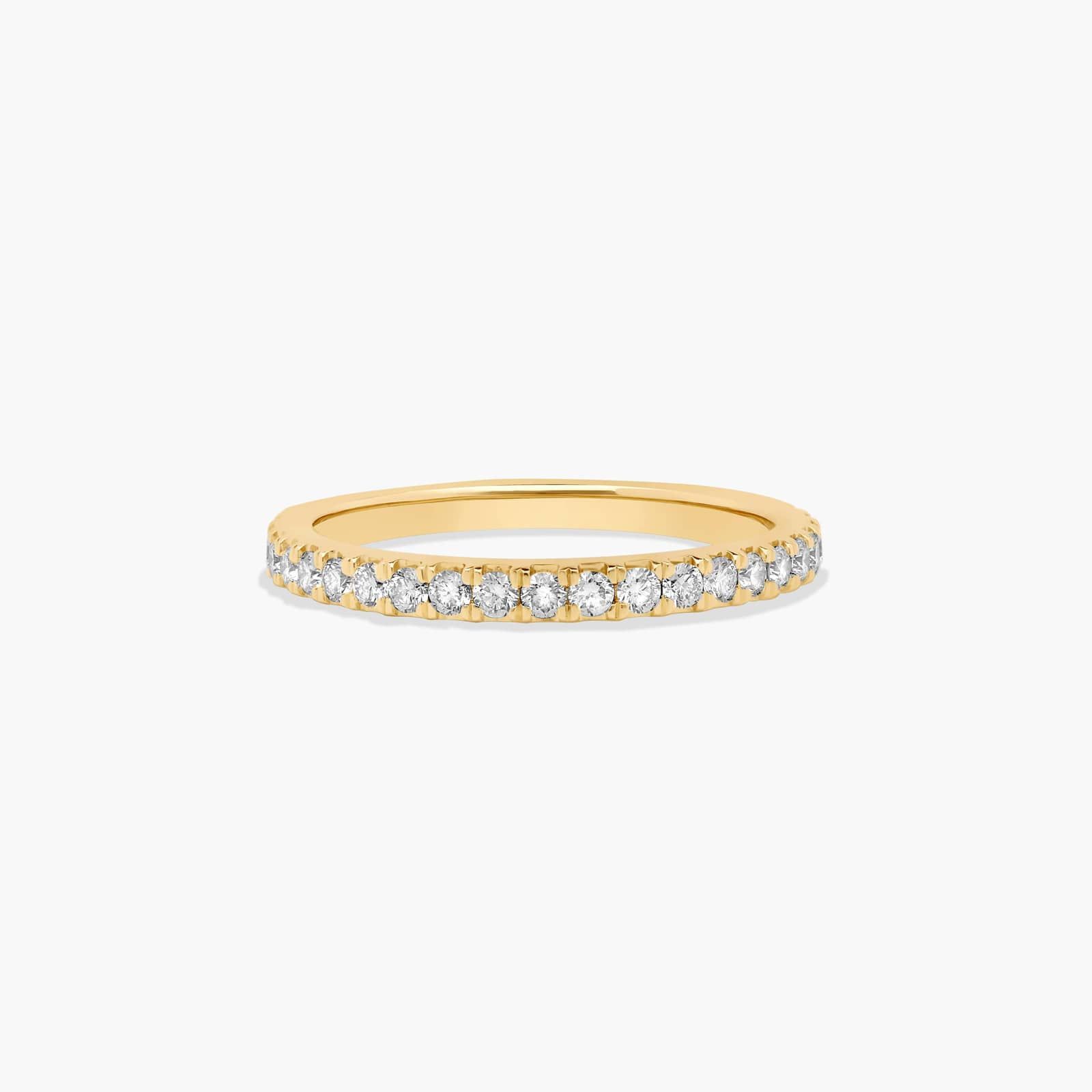 Common Prong Wedding Ring With 0.37 CTW Diamonds In 14K Yellow Gold (1.50mm) By James Allen