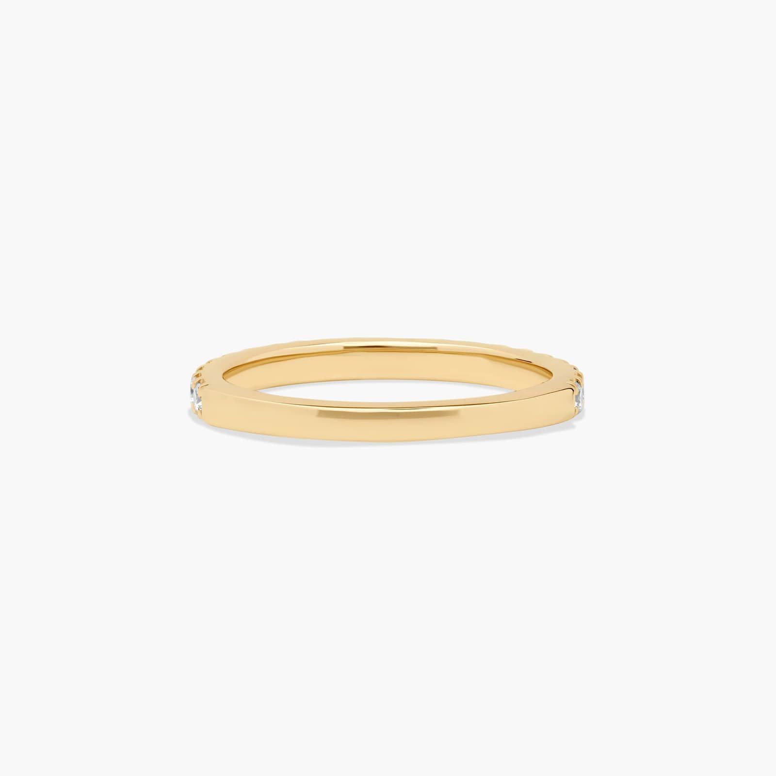 Common Prong Wedding Ring With 0.37 CTW Diamonds In 14K Yellow Gold (1.50mm) By James Allen