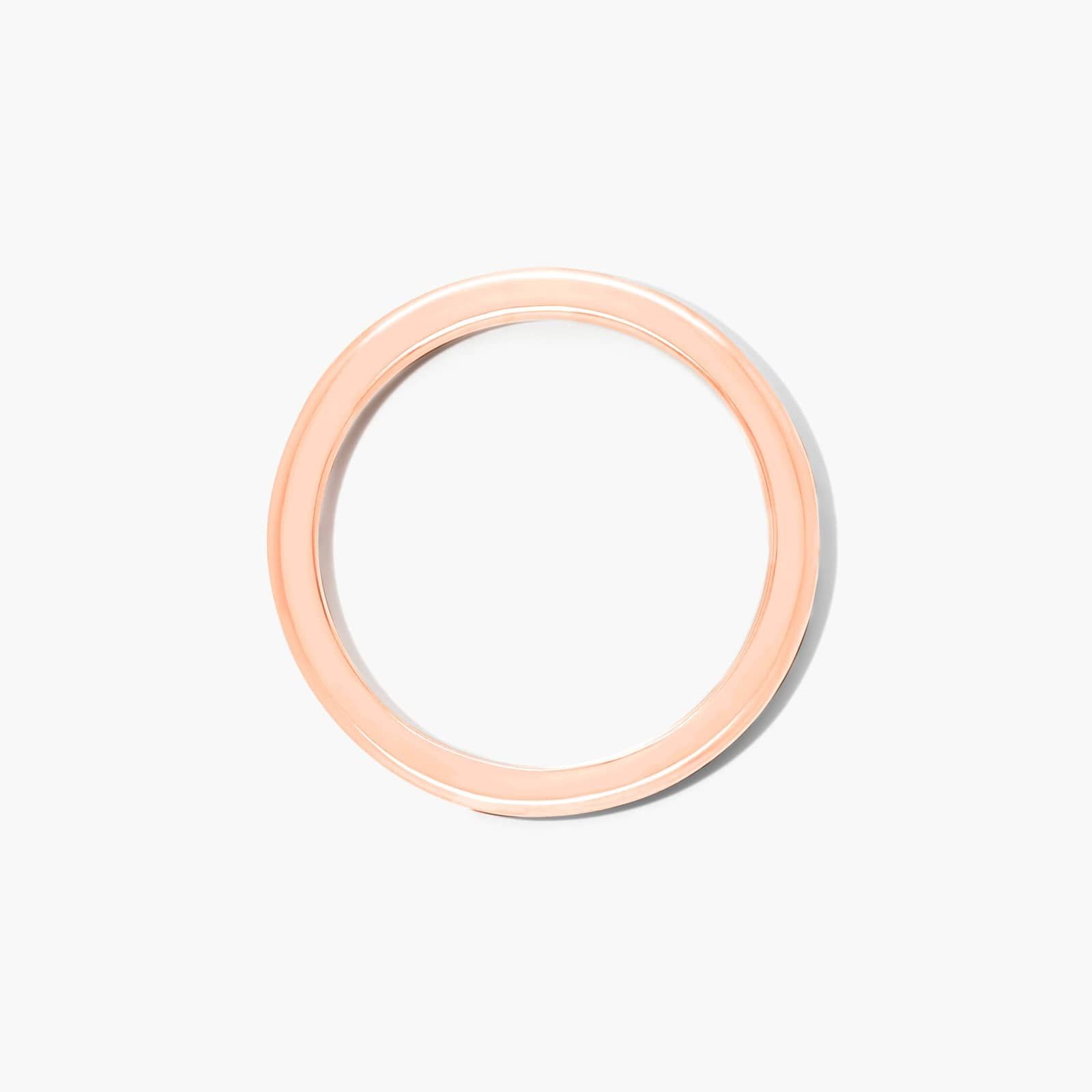 Rounded Wedding Ring In 14K Rose Gold (1.50mm) By James Allen