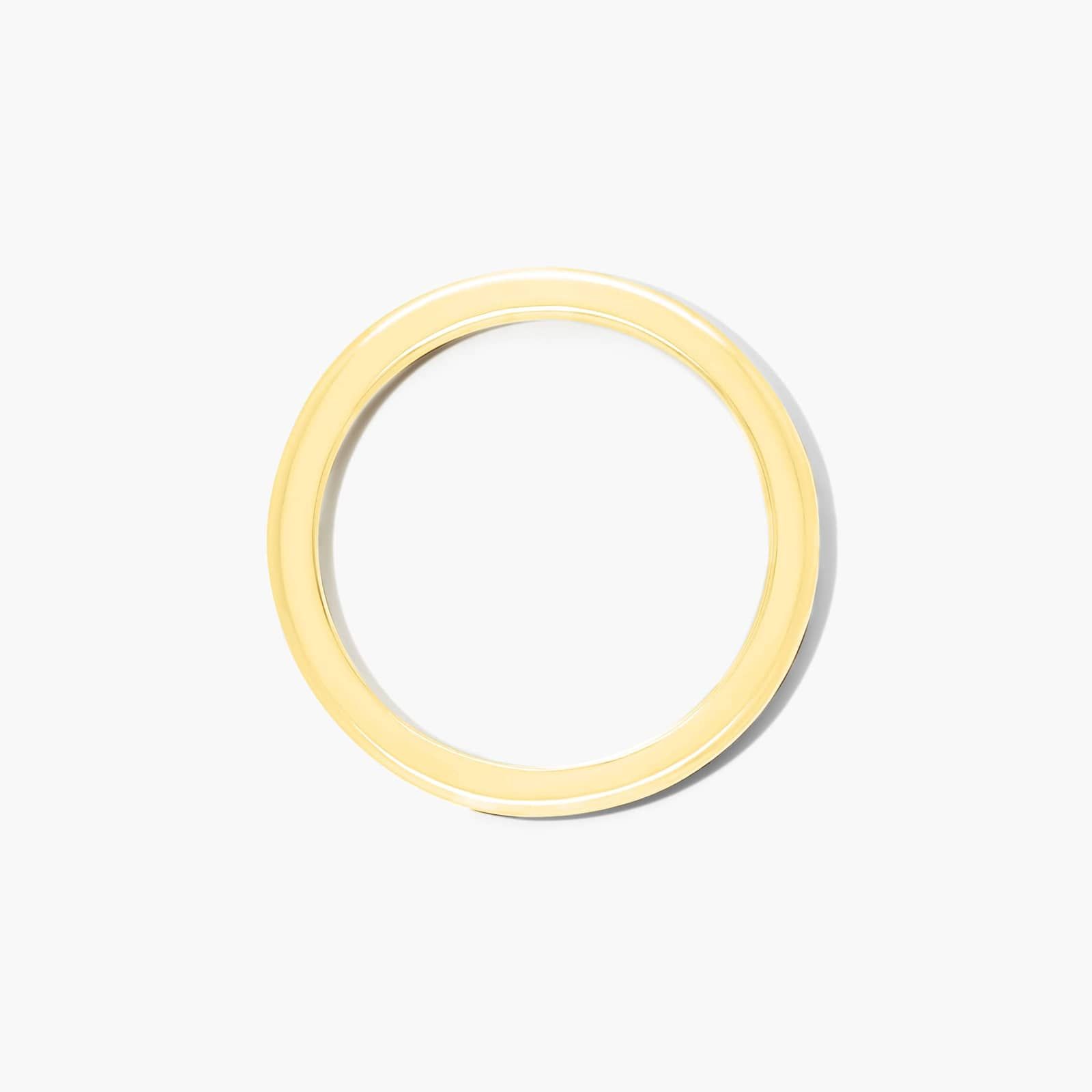 Rounded Wire Wedding Ring In 18K Yellow Gold (1.50mm) By James Allen
