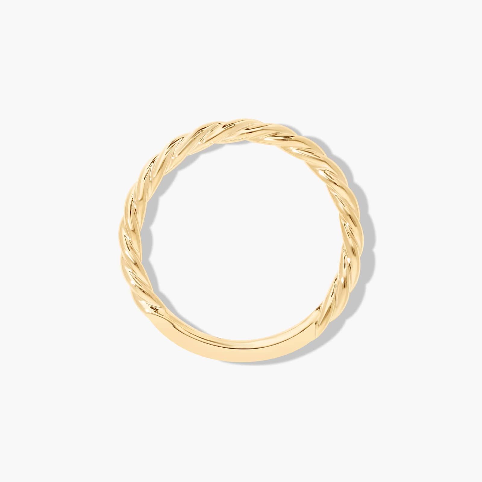 Cable Wedding Ring In 18K Yellow Gold (2.00mm) By James Allen