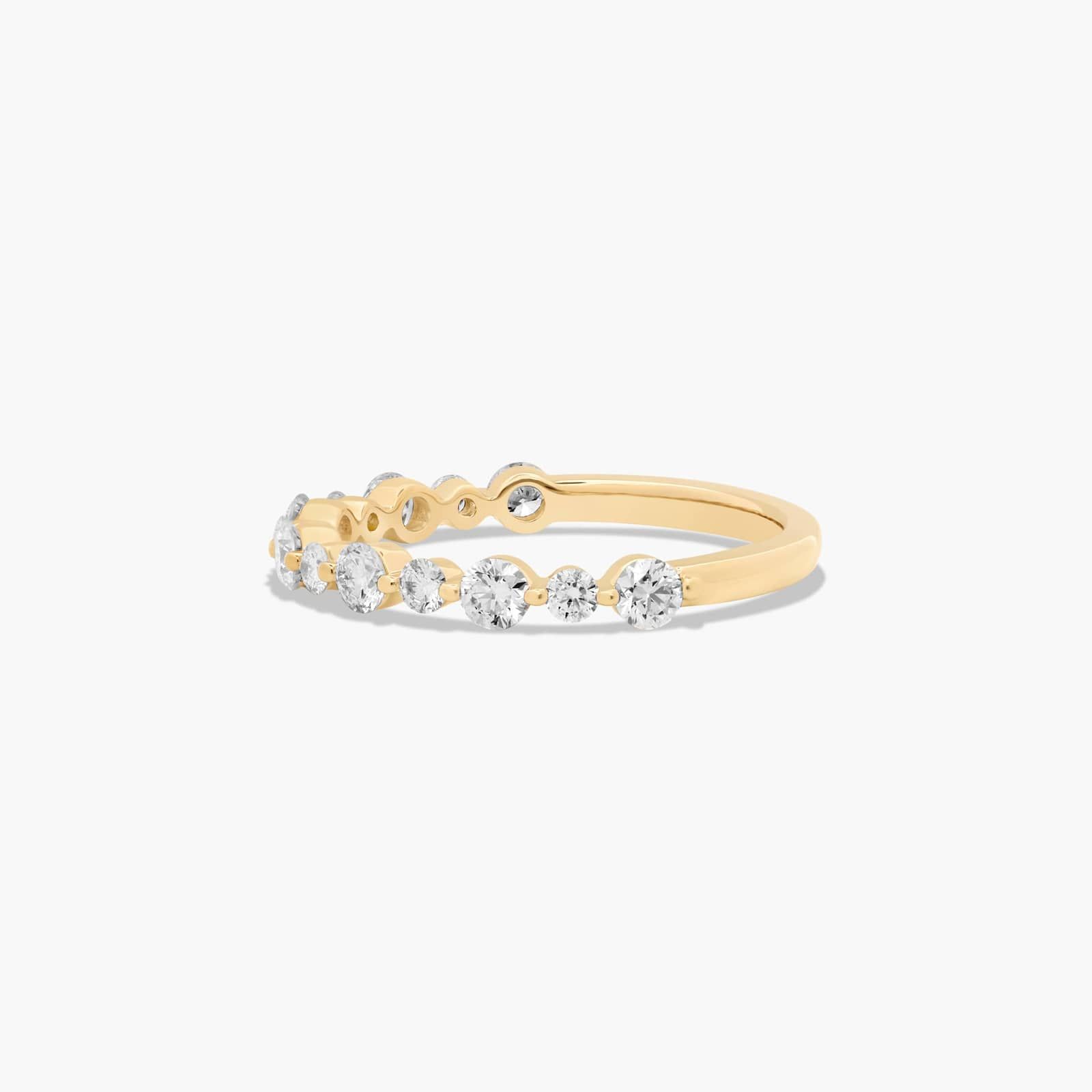 Shared Prong Alternating Lab-Grown Diamond Wedding Ring In 18K Yellow Gold (2.00mm) By James Allen