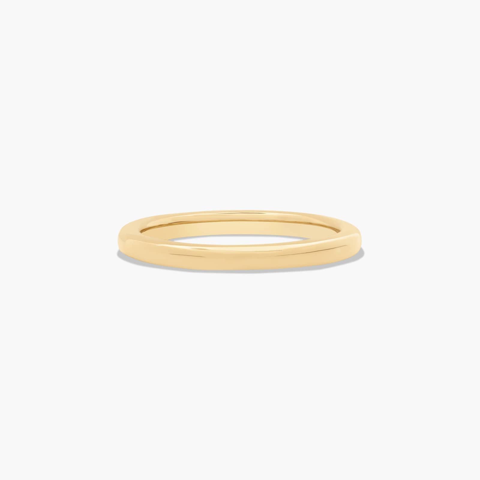 Sleek Accent Diamond Wedding Ring In 14K Yellow Gold (2.00mm) By James Allen
