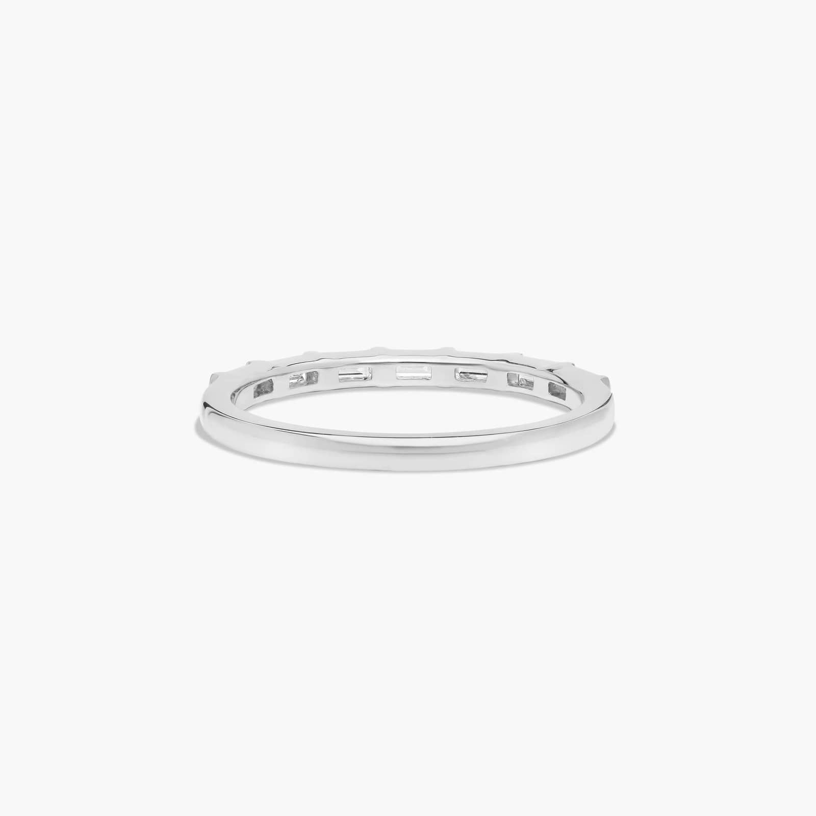 Straight Row Diamond Wedding Ring In Platinum (2.00mm) By James Allen