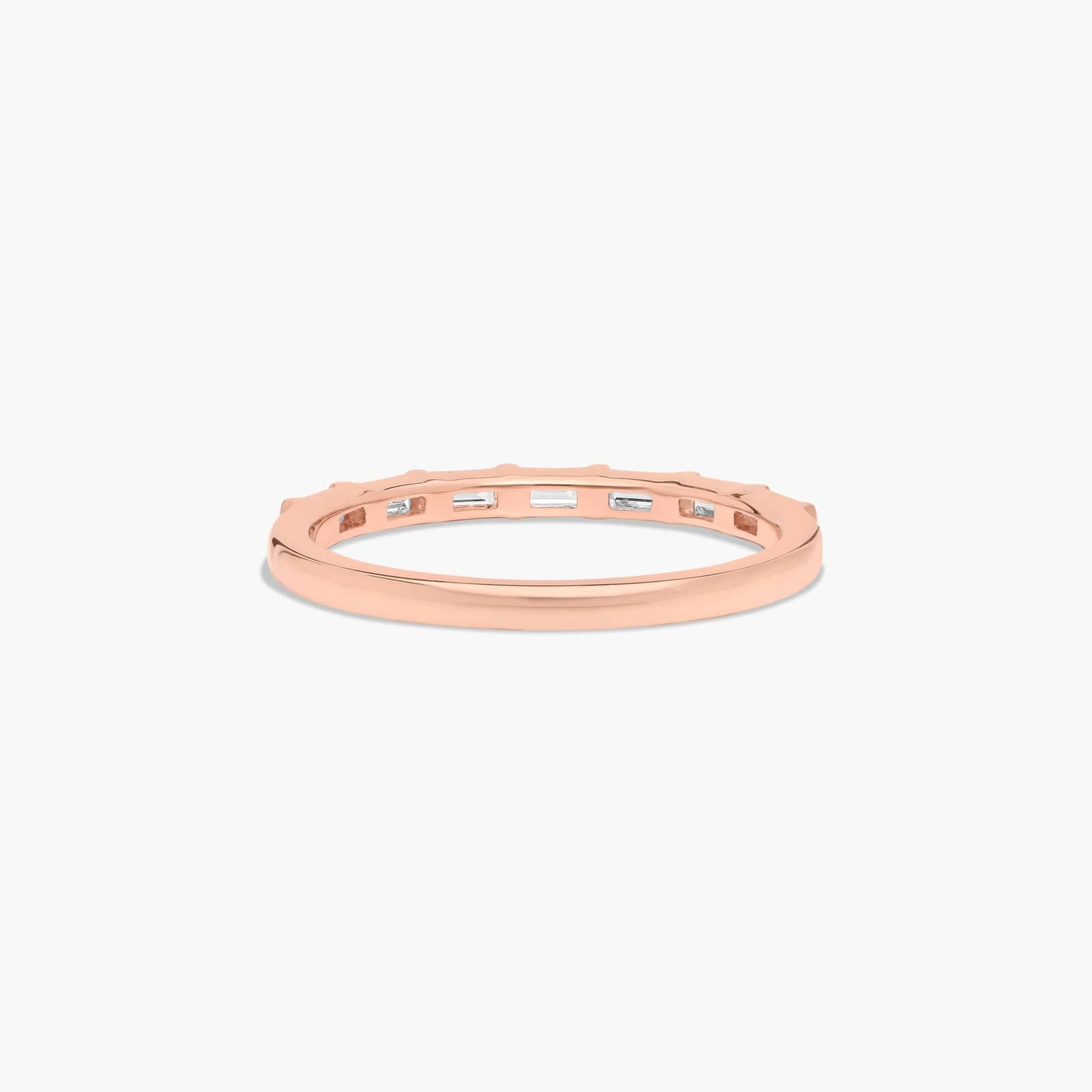 Straight Row Diamond Wedding Ring In 14K Rose Gold (2.00mm) By James Allen