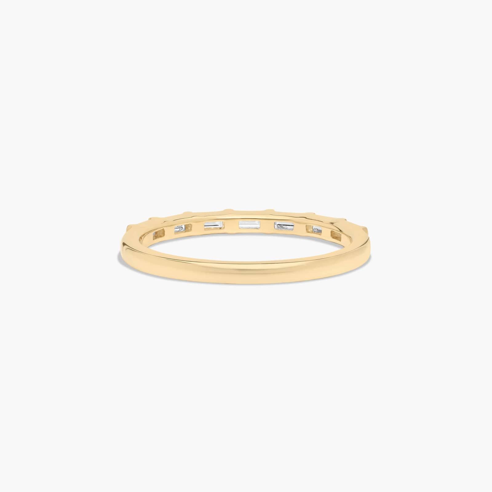 Straight Row Diamond Wedding Ring In 14K Yellow Gold (2.00mm) By James Allen