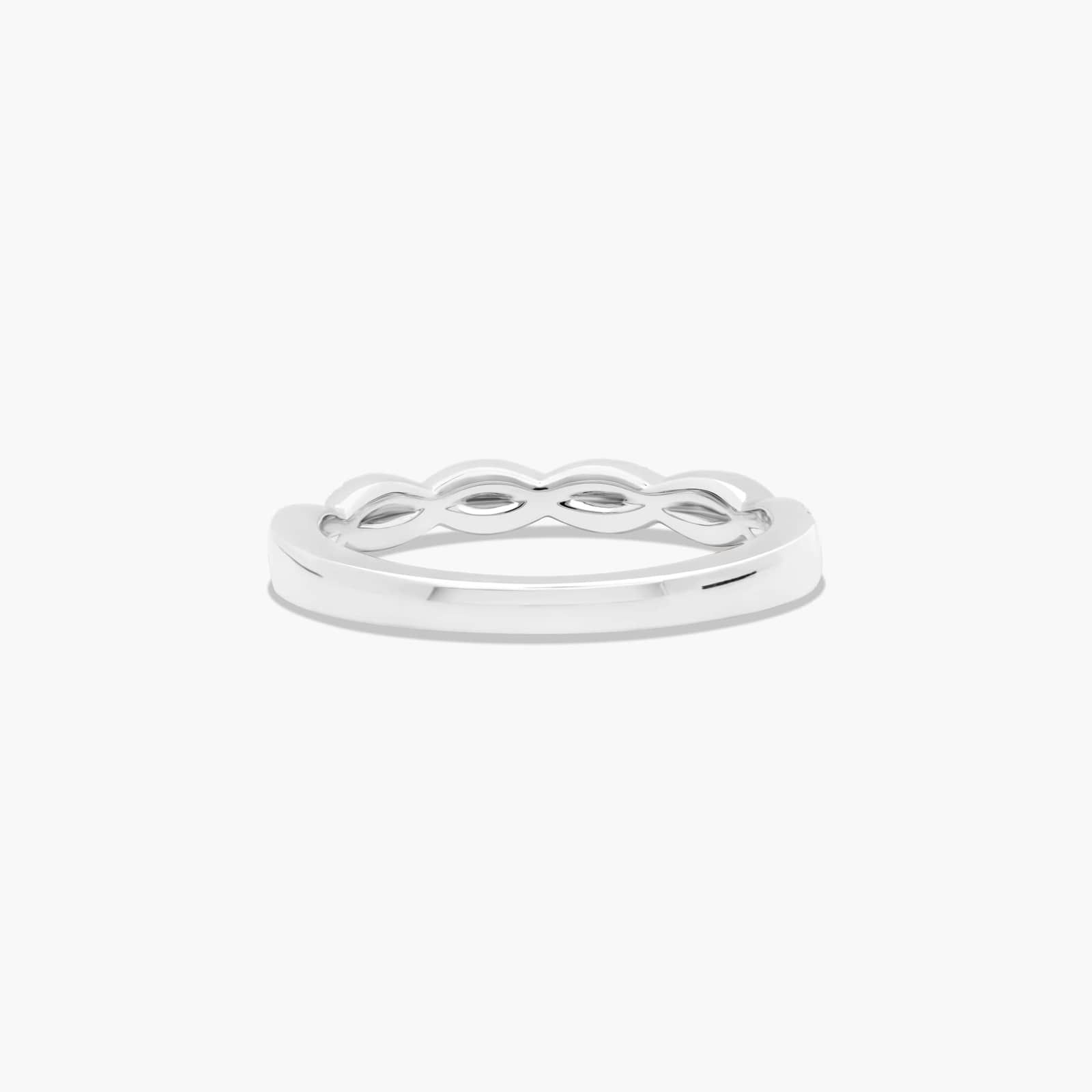 Interlaced Pavé Diamond Wedding Ring In Platinum (2.00mm) By James Allen