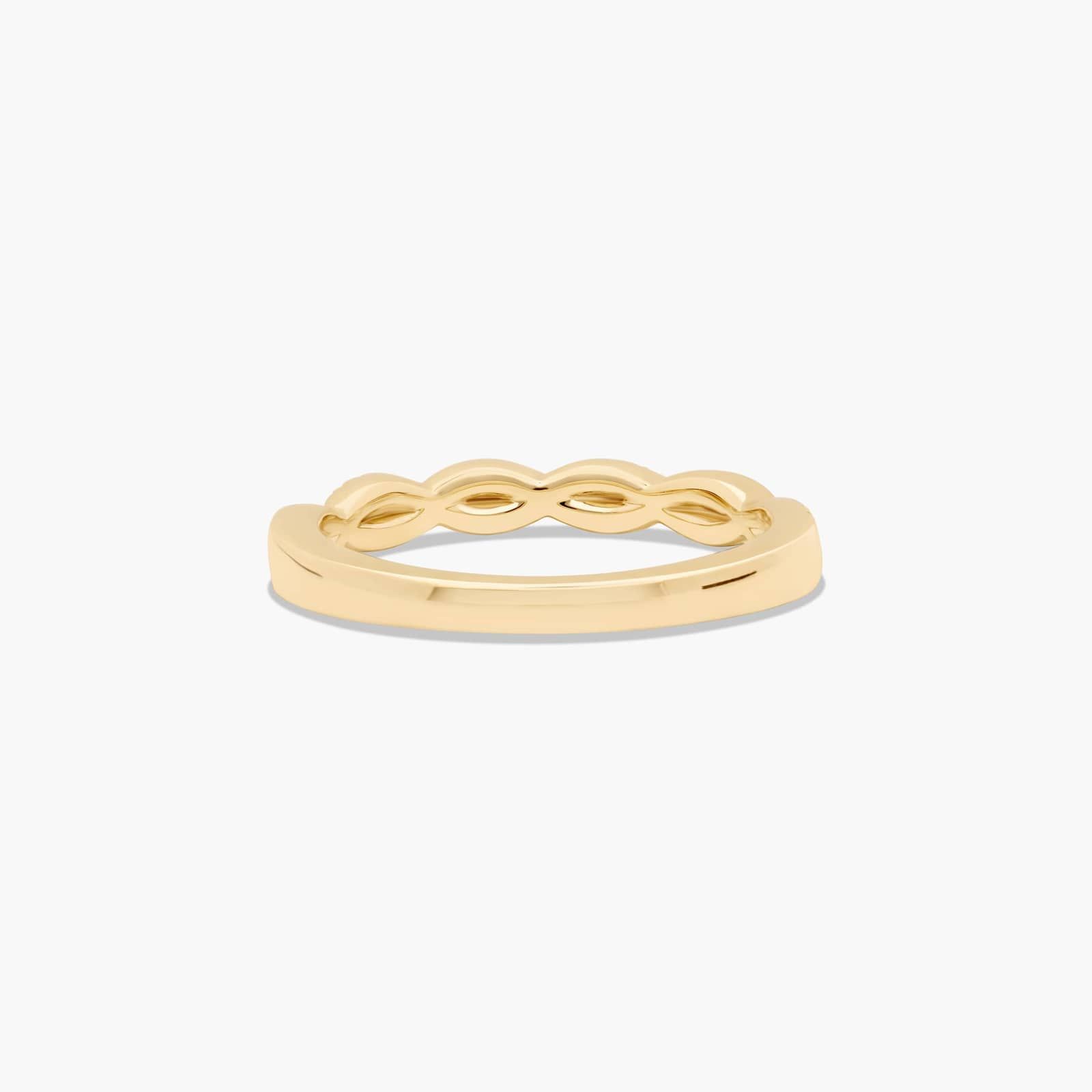 Interlaced Pavé Diamond Wedding Ring In 18K Yellow Gold (2.00mm) By James Allen