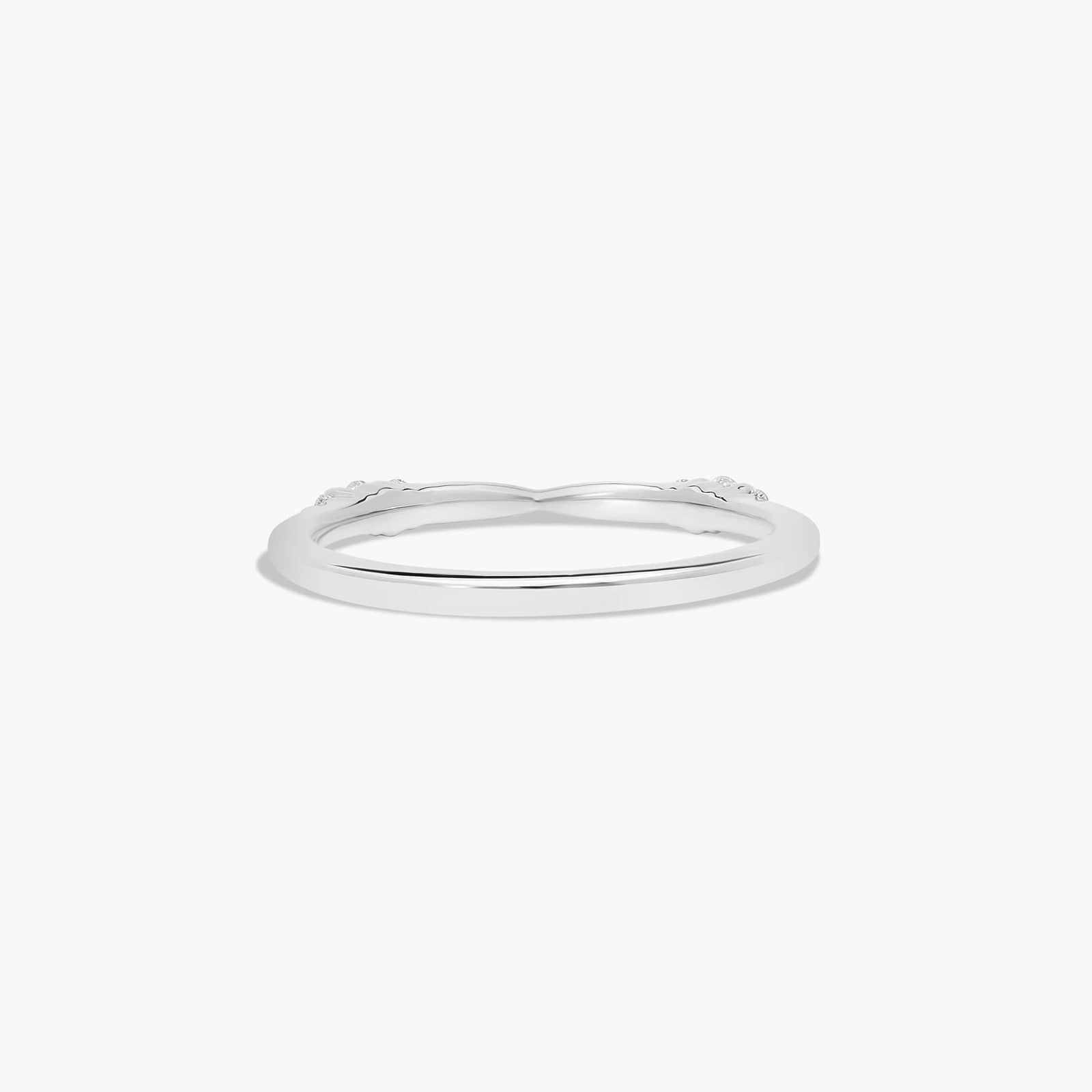 Accent Diamond Wedding Ring In Platinum (1.50mm) By James Allen