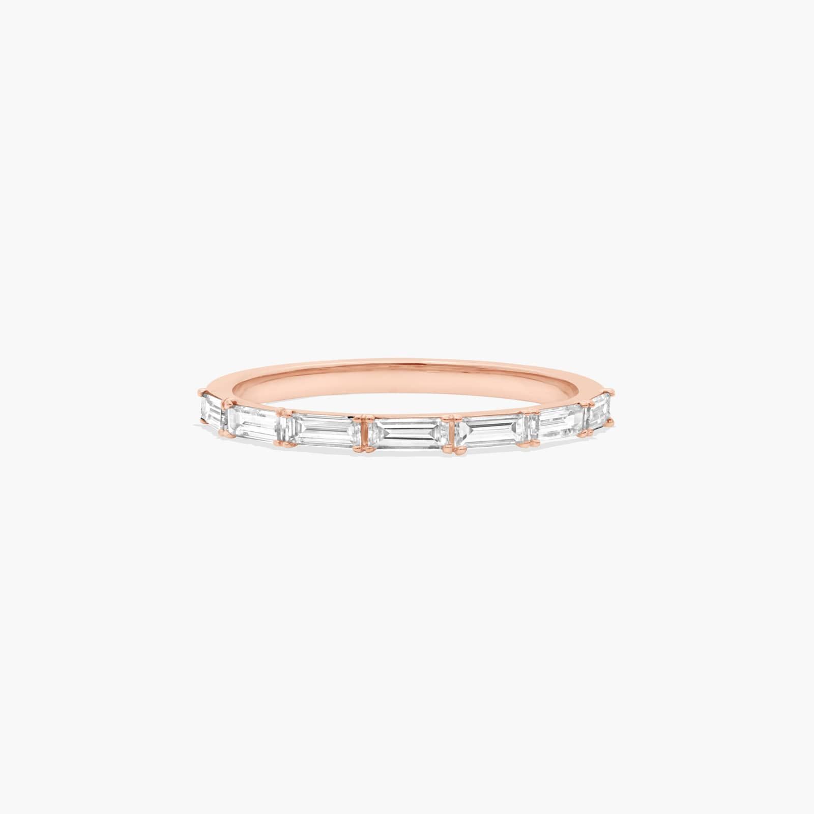 Floating Line Diamond Wedding Ring In 14K Rose Gold (2.00mm) By James Allen