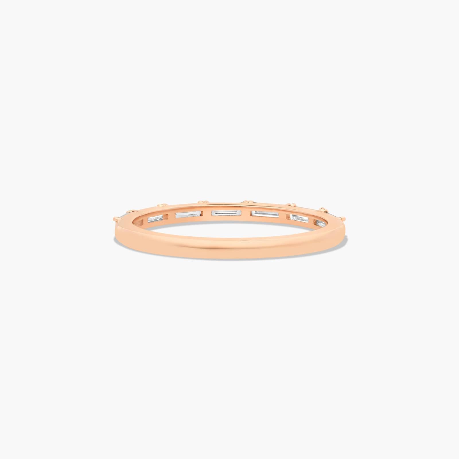 Floating Line Diamond Wedding Ring In 14K Rose Gold (2.00mm) By James Allen