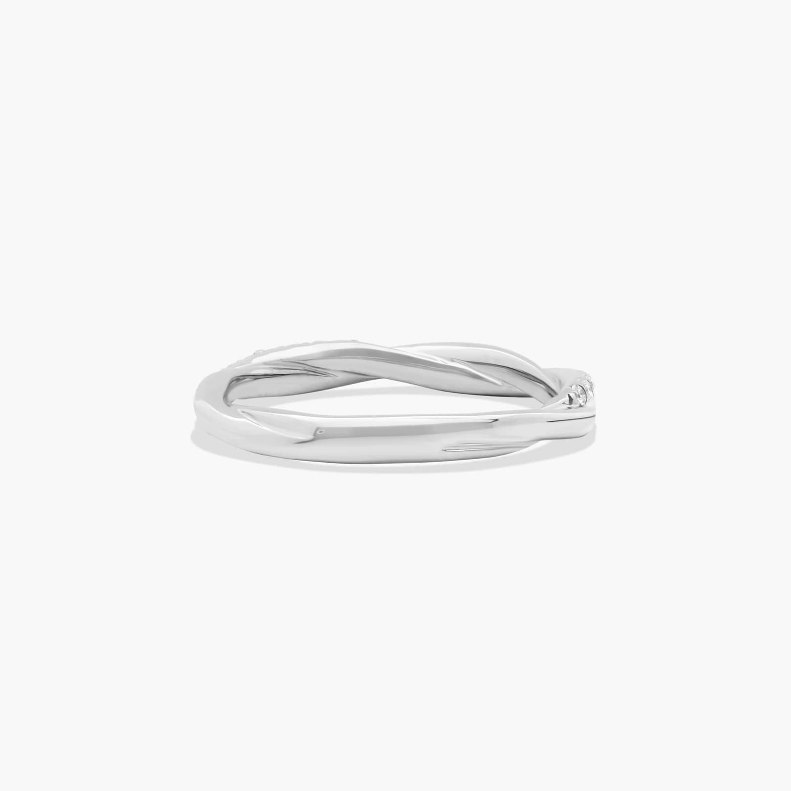 Twisted Pavé Lab-Grown Diamond Wedding Ring In 14K White Gold (2.00mm) By James Allen