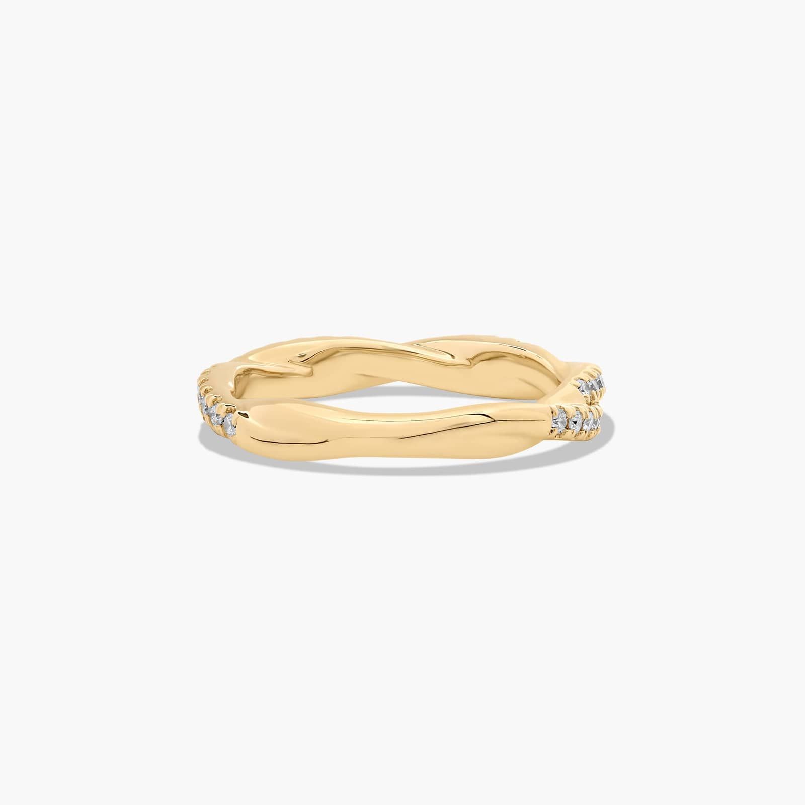 Pavé Rope Diamond Wedding Ring In 18K Yellow Gold (2.60mm) By James Allen