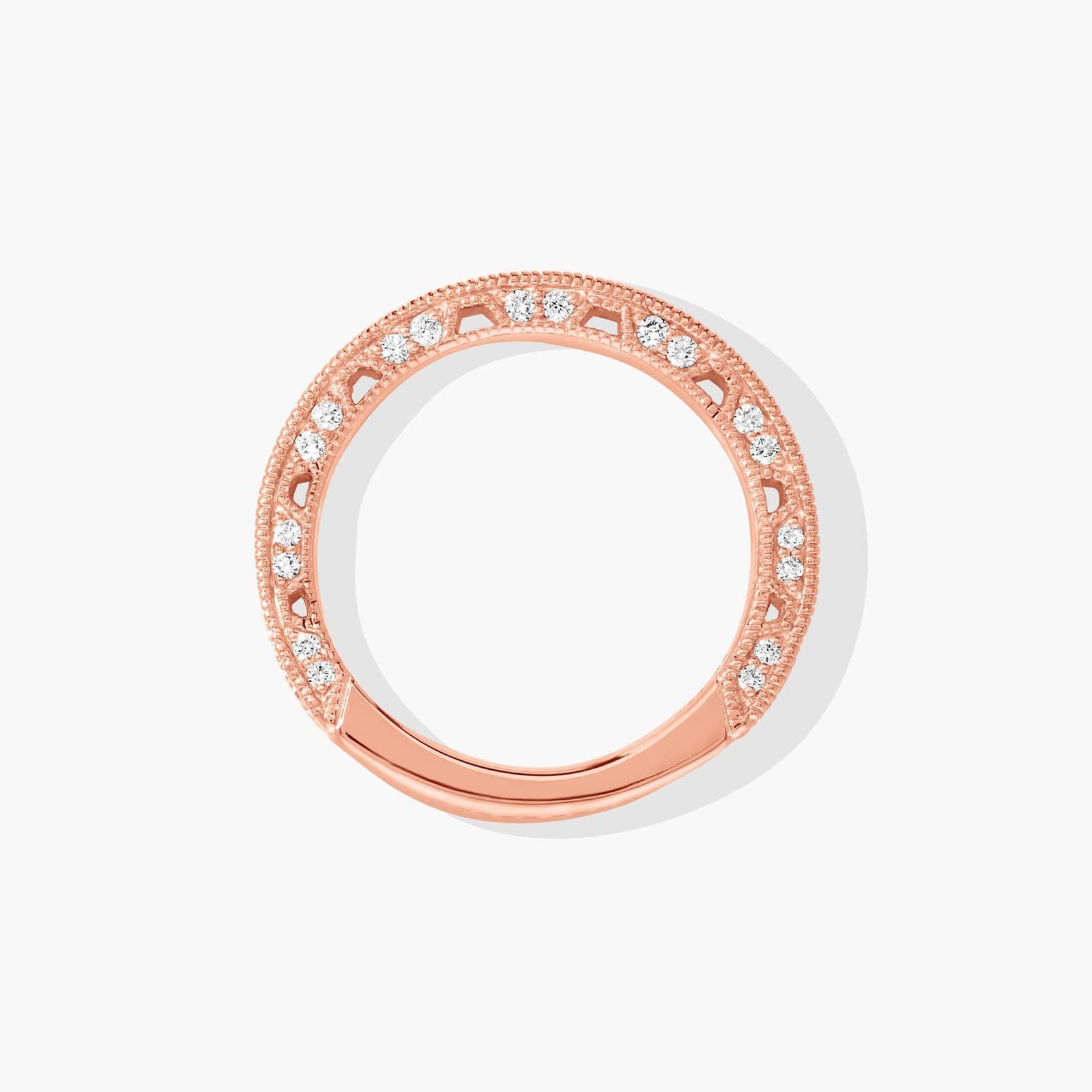 Milgrain Lace Wedding Ring In 14K Rose Gold (2.00mm) By James Allen