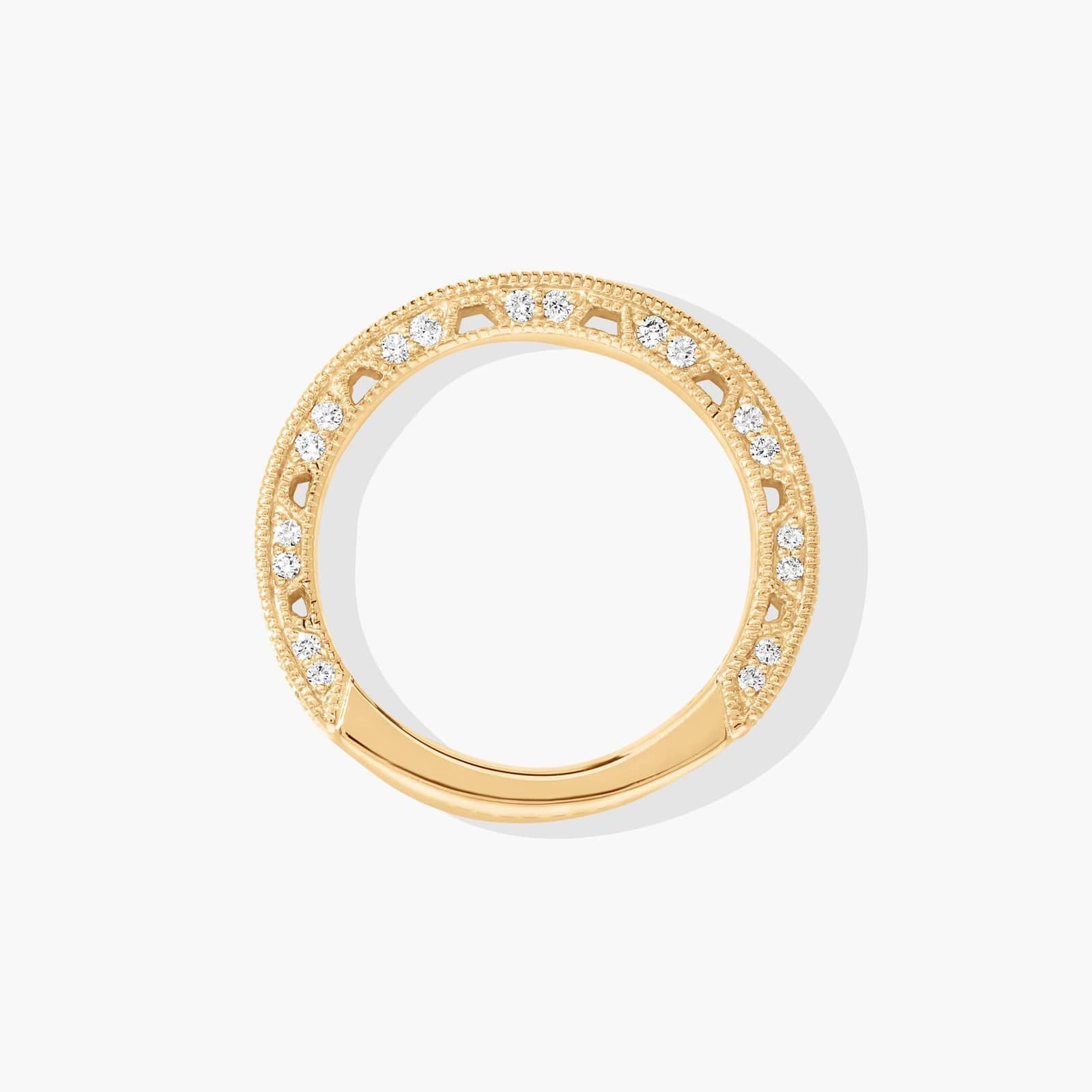 Milgrain Lace Wedding Ring In 14K Yellow Gold (2.00mm) By James Allen