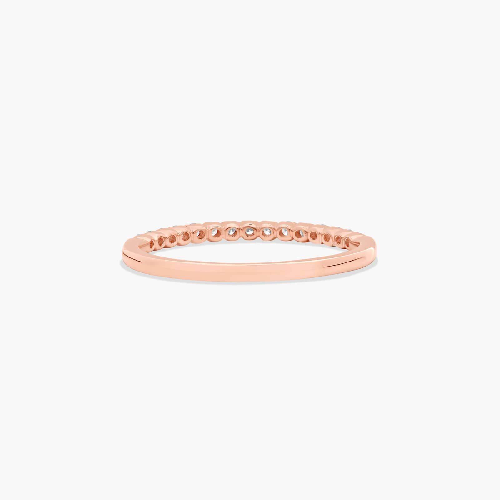 Fishtail Wedding Ring With 0.2 CTW Diamonds In 14K Rose Gold (1.50mm) By James Allen
