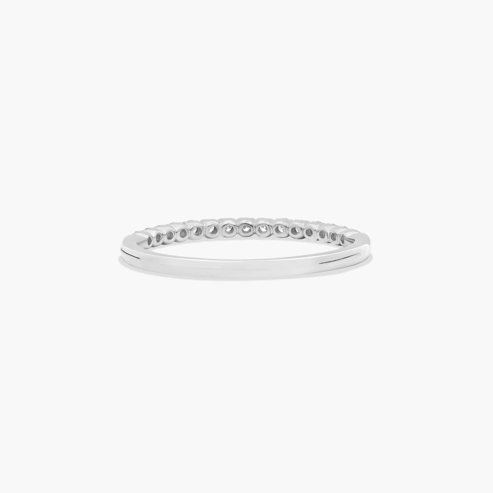 Fishtail Wedding Ring With 0.2 CTW Diamonds In 14K White Gold (1.50mm) By James Allen
