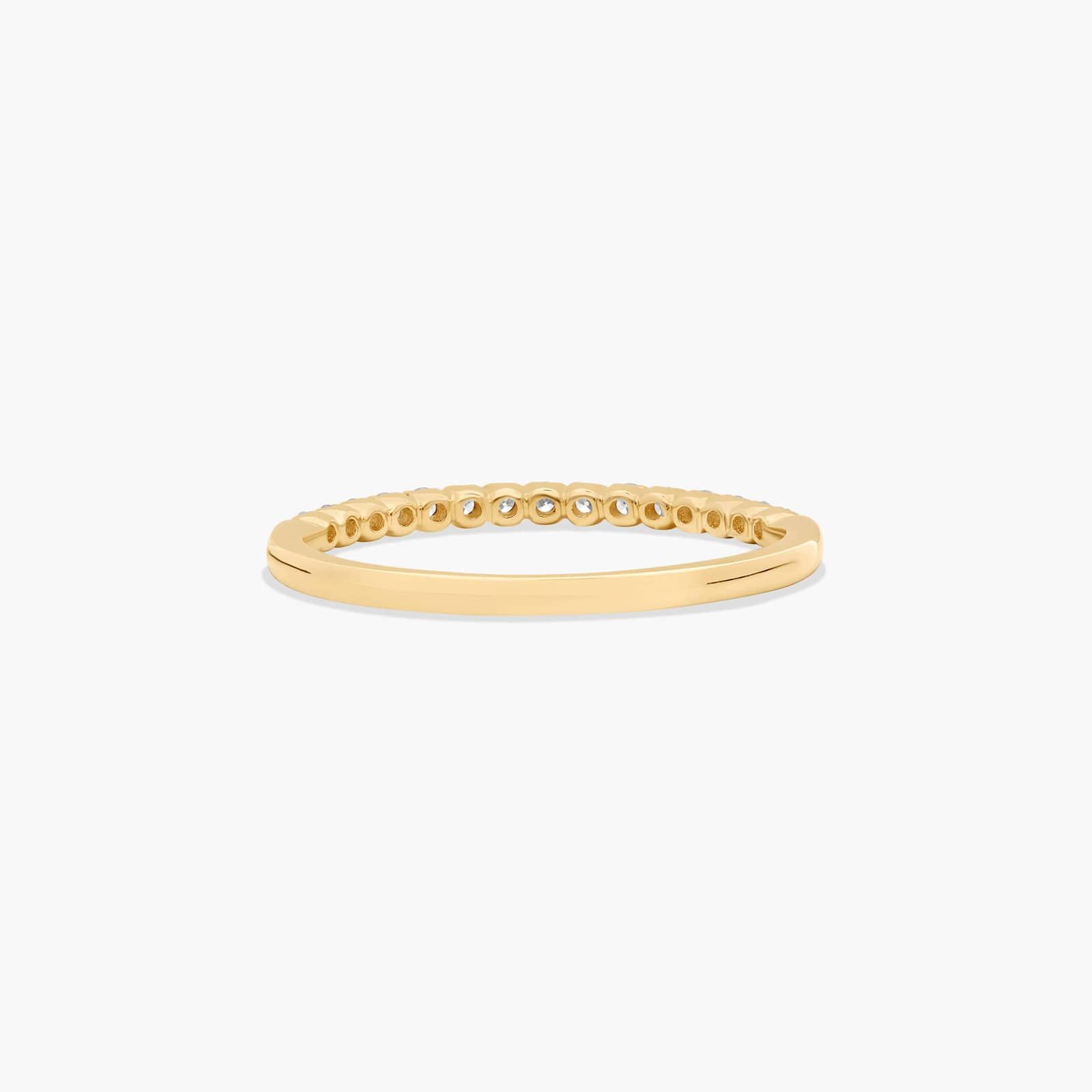 Fishtail Wedding Ring With 0.2 CTW Diamonds In 14K Yellow Gold (1.50mm) By James Allen