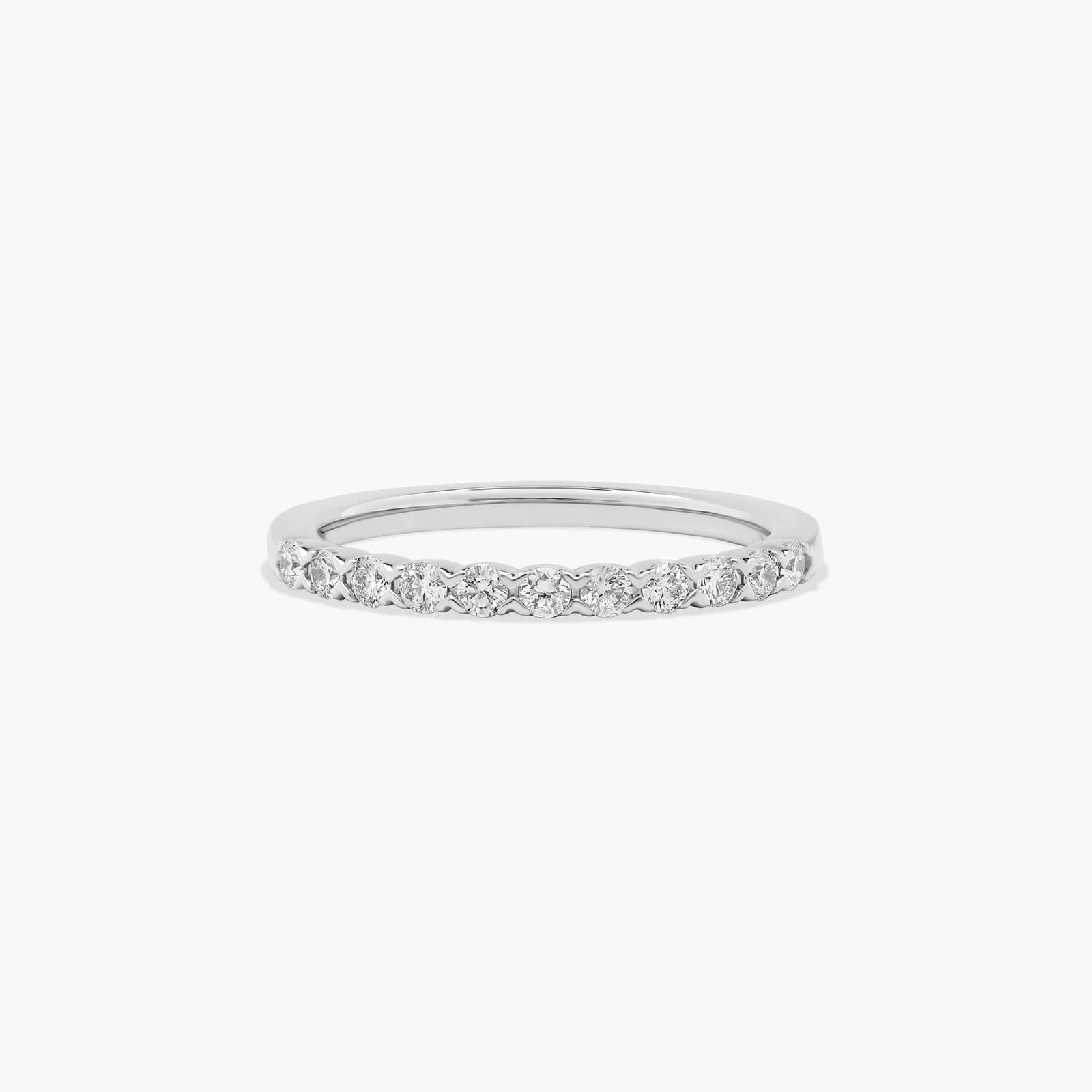 Fishtail Wedding Ring With 0.3 CTW Diamonds In 14K White Gold (2.00mm) By James Allen