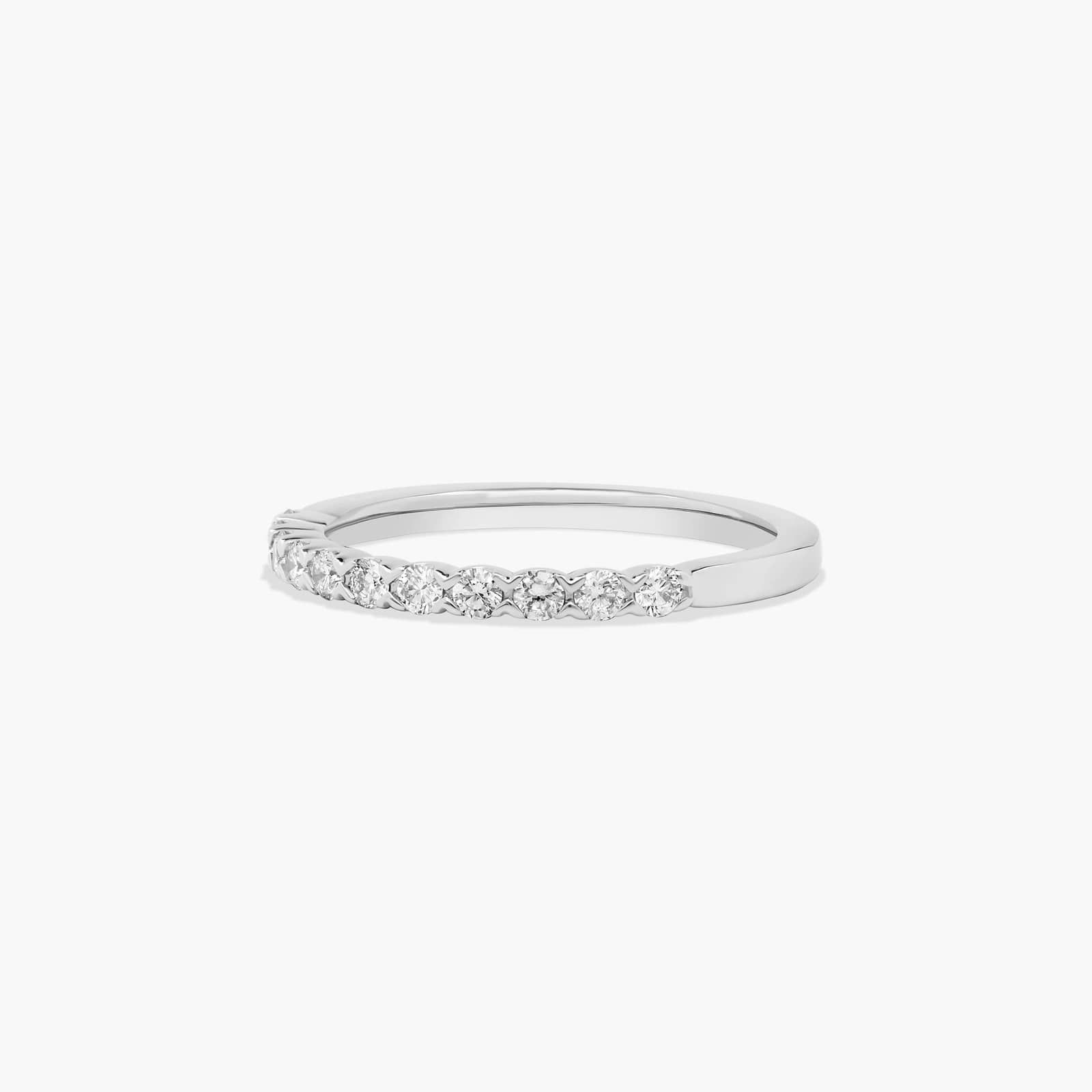 Fishtail Wedding Ring With 0.3 CTW Diamonds In 14K White Gold (2.00mm) By James Allen