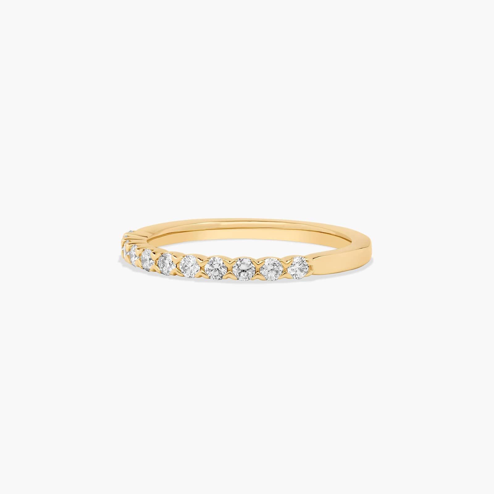 Fishtail Wedding Ring With 0.3 CTW Diamonds In 14K Yellow Gold (2.00mm) By James Allen