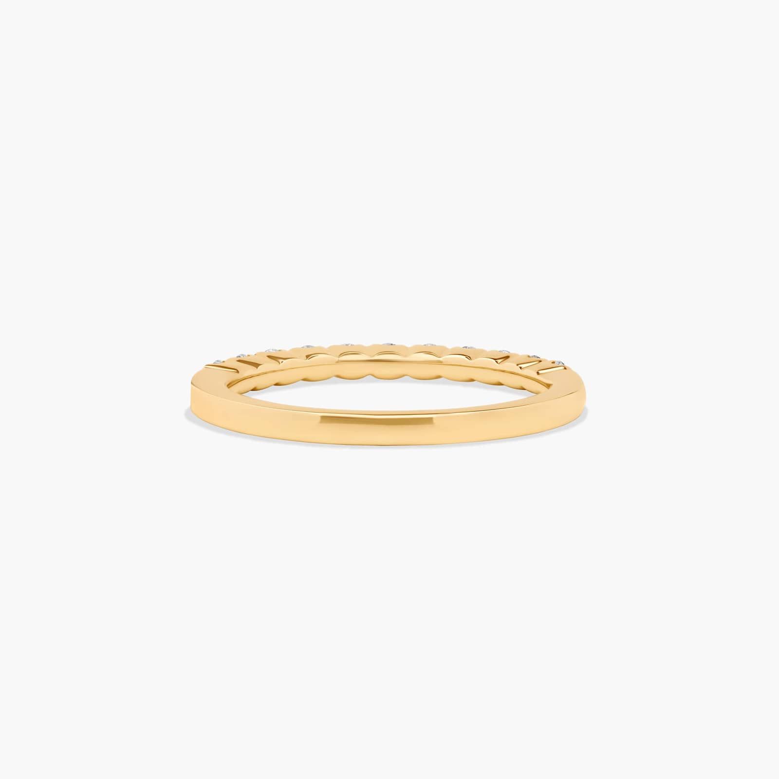 Fishtail Wedding Ring With 0.3 CTW Diamonds In 14K Yellow Gold (2.00mm) By James Allen