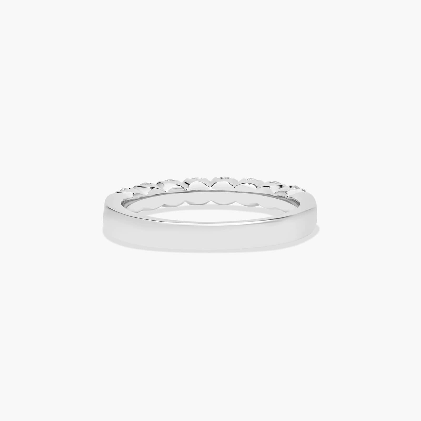 Fishtail Wedding Ring With 0.5 CTW Diamonds In 14K White Gold (2.50mm) By James Allen