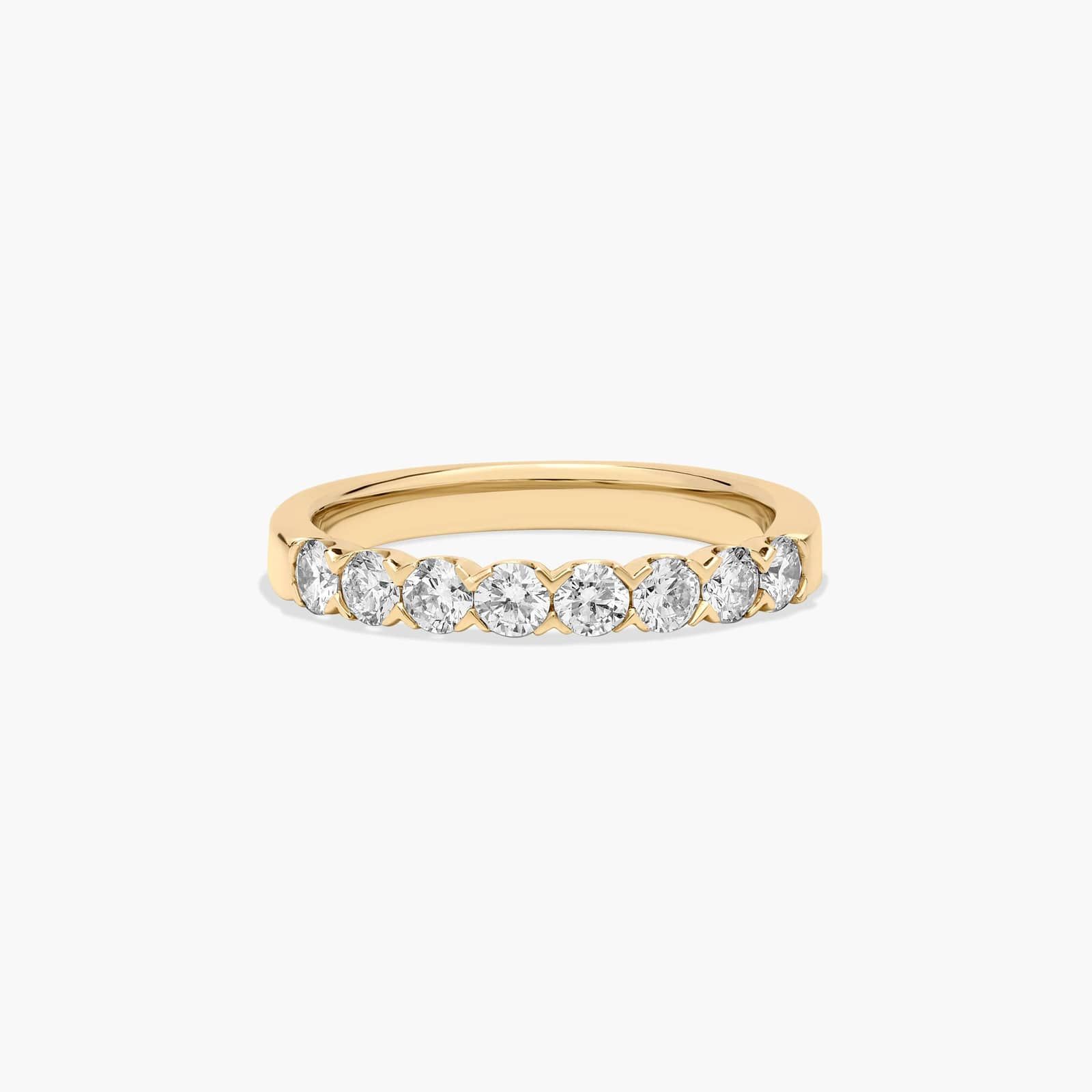 Fishtail Wedding Ring With 0.5 CTW Diamonds In 14K Yellow Gold (2.50mm) By James Allen