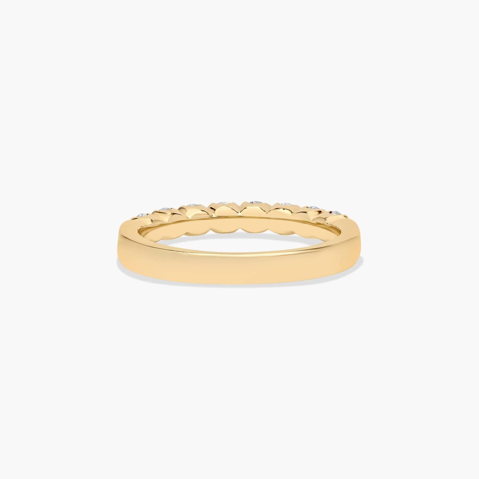 Fishtail Wedding Ring With 0.5 CTW Diamonds In 14K Yellow Gold (2.50mm) By James Allen