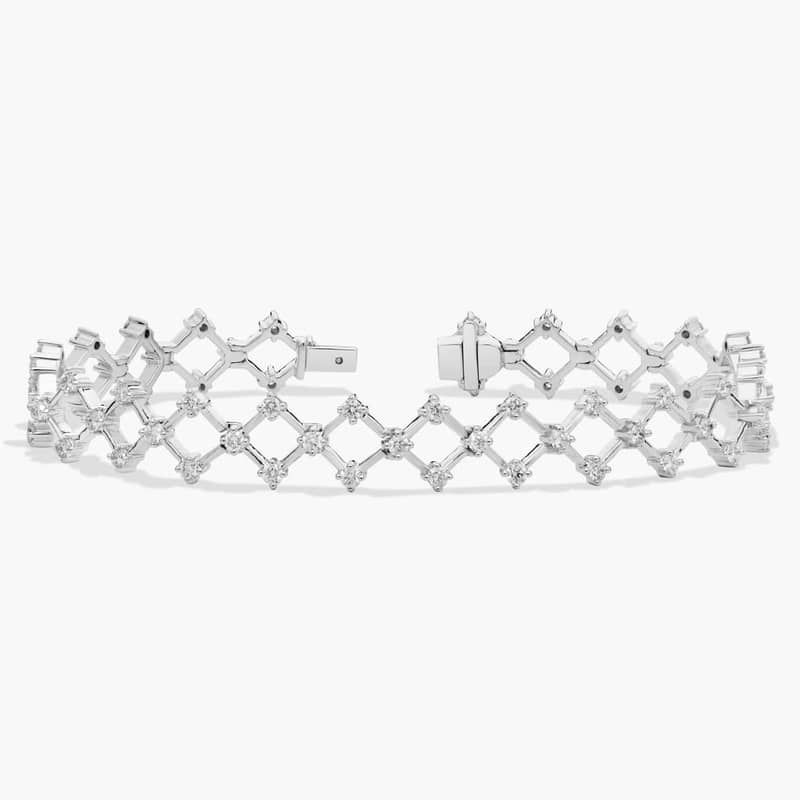 Blue Nile Studio Galaxy Diamond Tennis Bracelet in 18k White Gold (2.2 ct. tw)