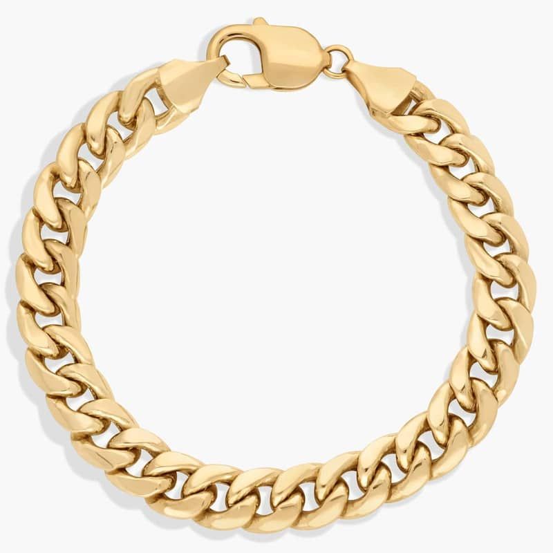 8" Miami Cuban Link Bracelet in 14k Yellow Gold (9.3 mm)