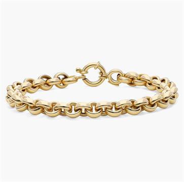 7.5" Rolo Bracelet in 14k Yellow Gold (6.8 mm)