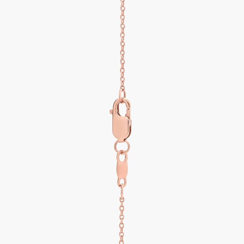 Pavé Diamond Pear Chain Bracelet in 14K Rose Gold