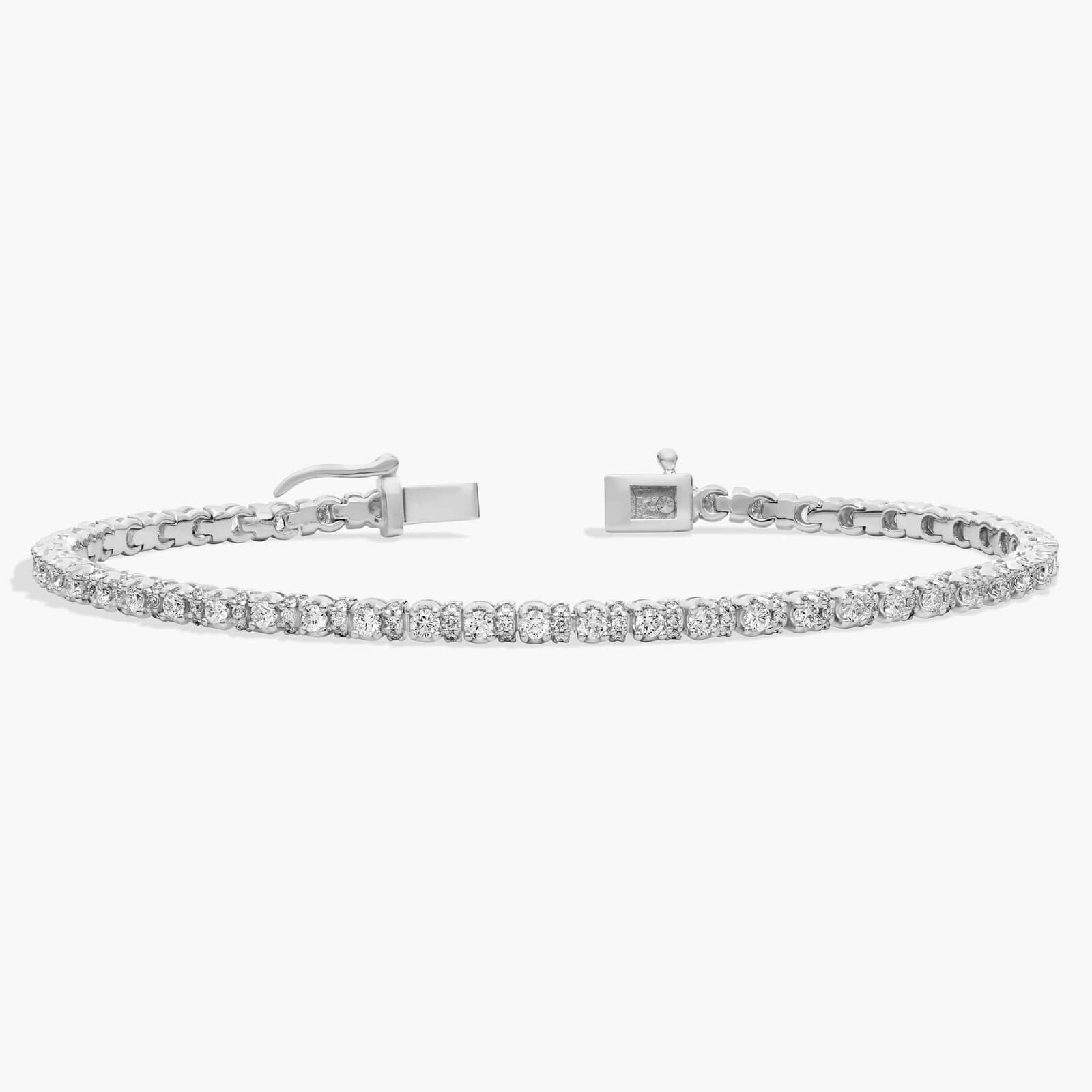 Diamond Fashion Tennis Bracelet in 14K White Gold (2 Ct. Tw.)
