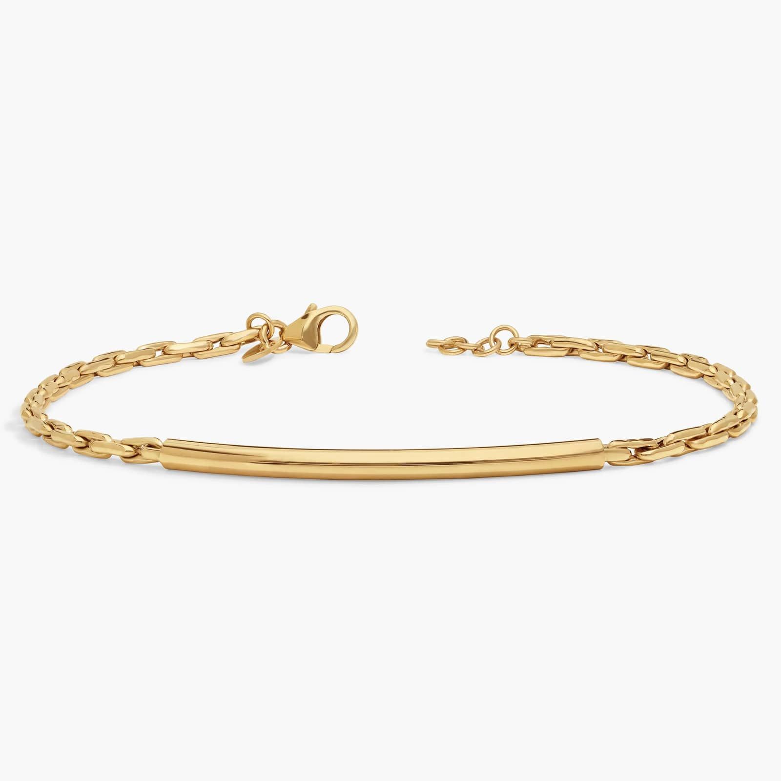 Bar Bracelet in 14K Yellow Gold
