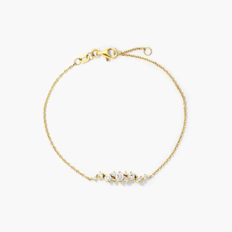 Cosmos Lab-Grown Diamond Bracelet In 14K Yellow Gold