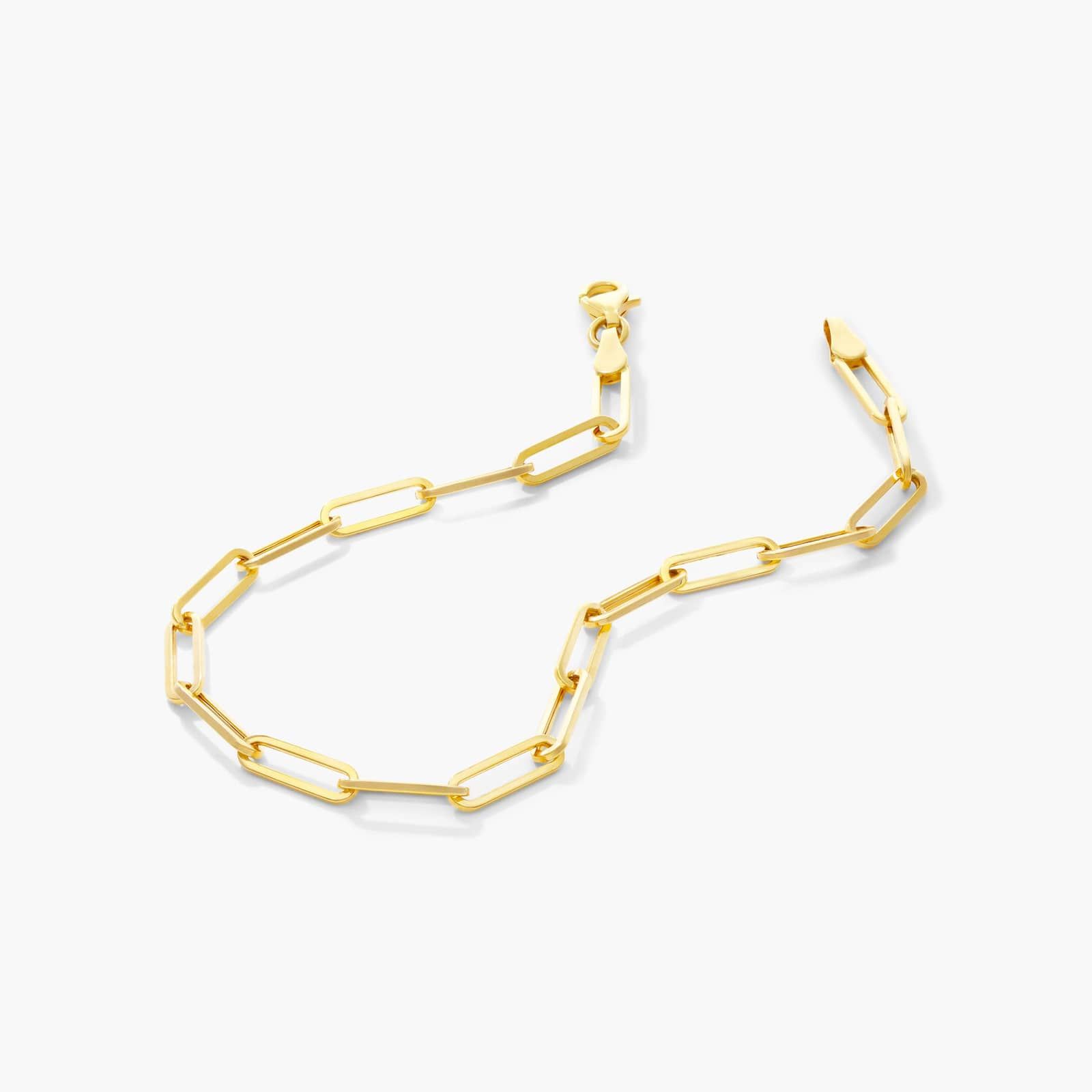 Paperclip Chain Bracelet In 14K Yellow Gold By James Allen