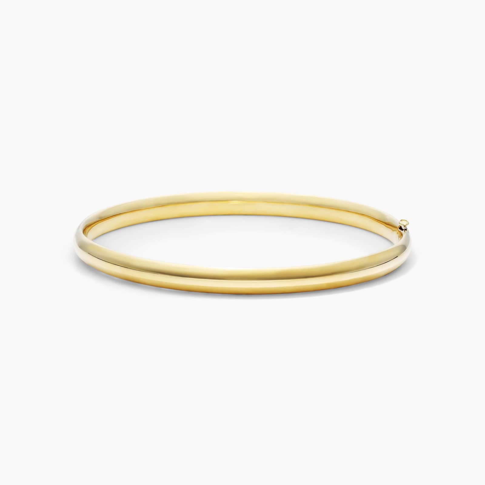 Polished Bangle Bracelet In 14K Yellow Gold