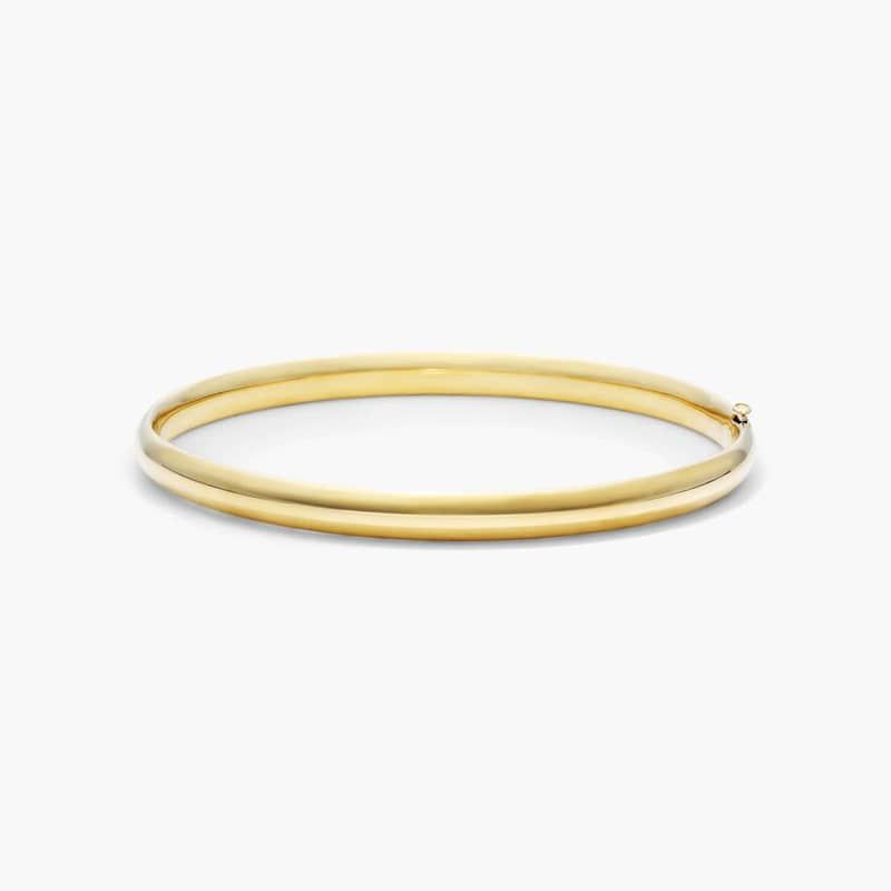 Polished Bangle Bracelet In 14K Yellow Gold By James Allen