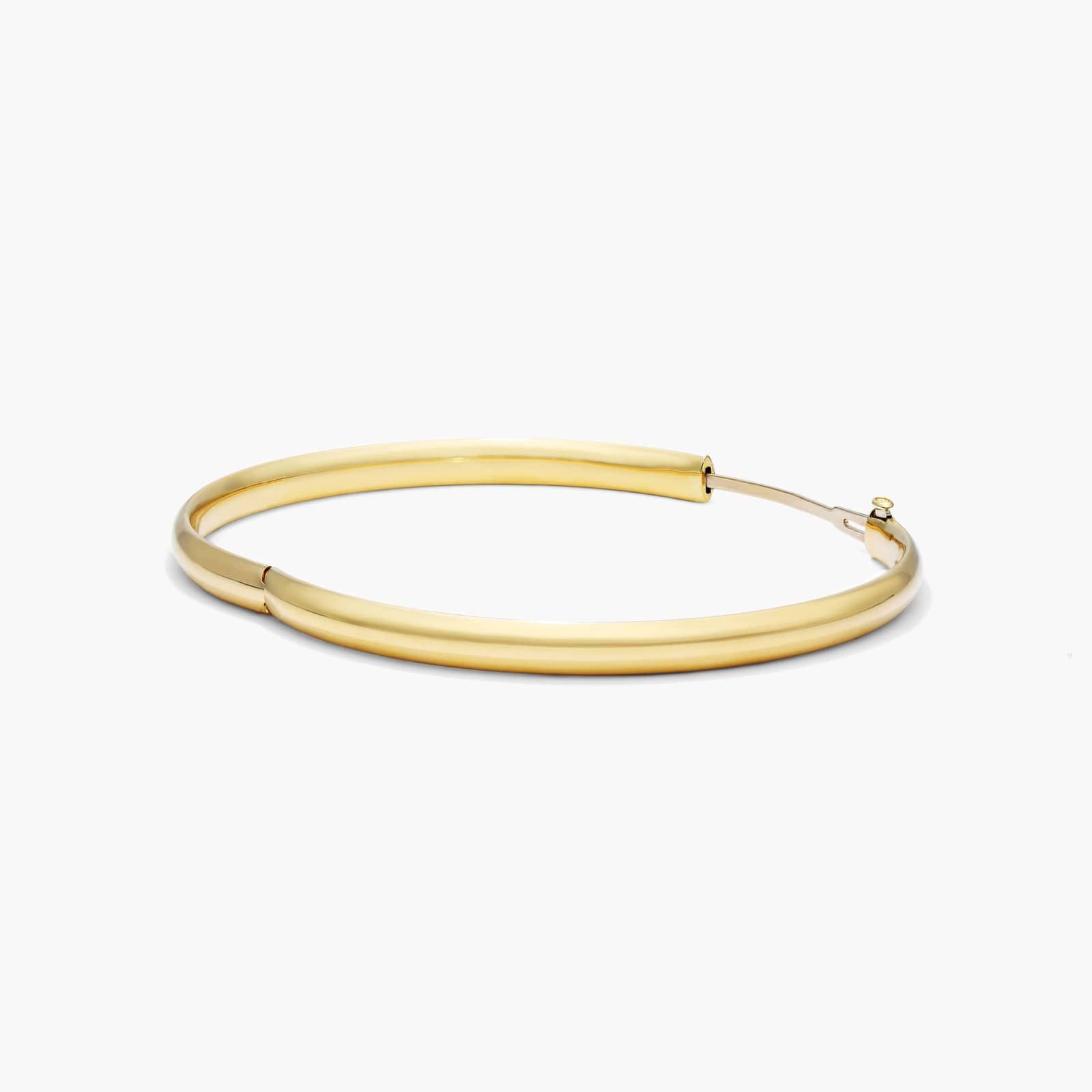 Polished Bangle Bracelet In 14K Yellow Gold