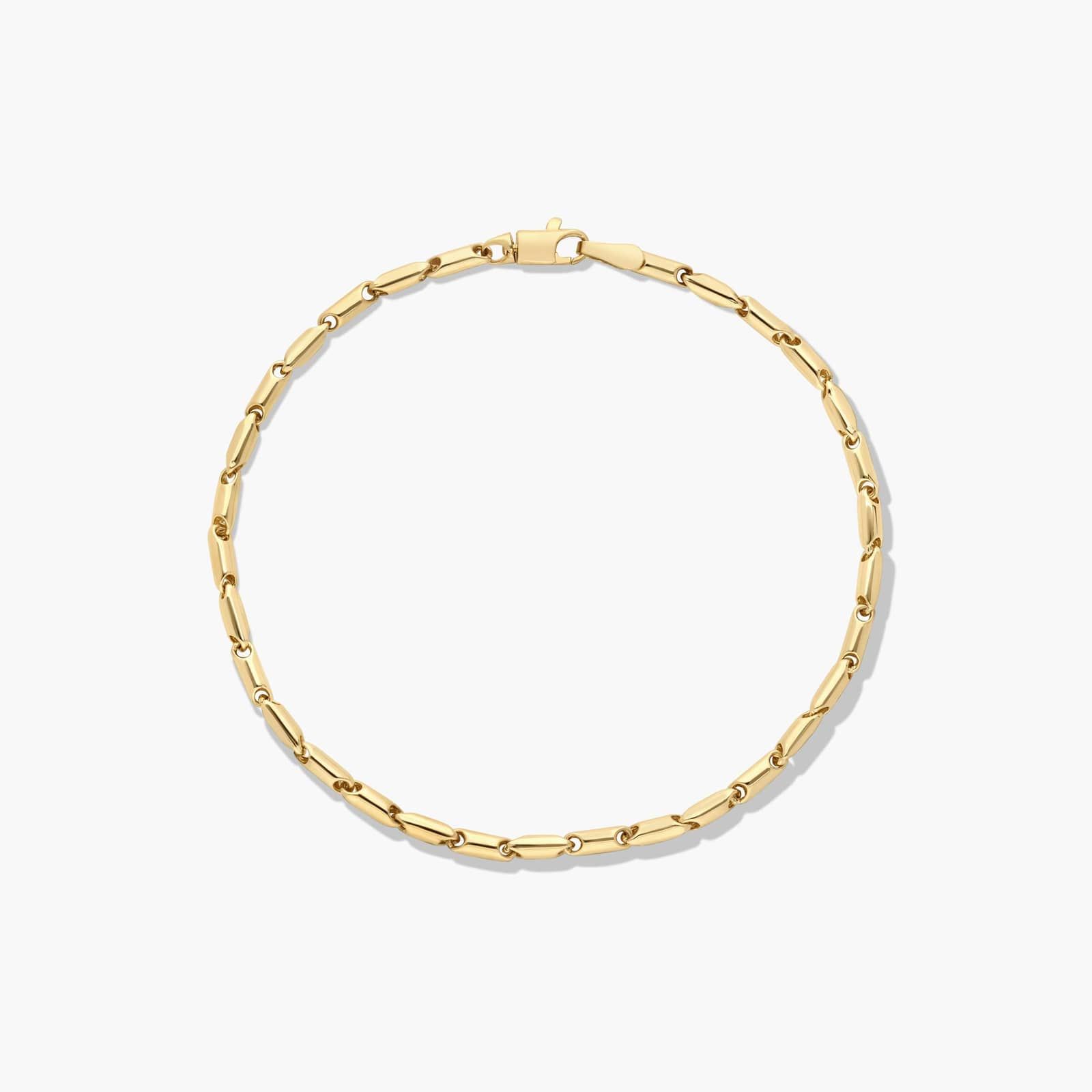 Golden Hour Polished Fancy Link Bracelet In 14K Yellow Gold